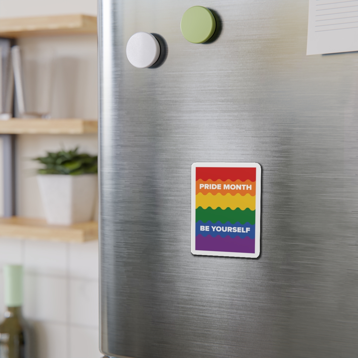 Lgbt Pride Month June Lesbian Gay Bisexual Transgender Lgbtq Flag Rainbow Vector Die Cut Magnets - Image 6