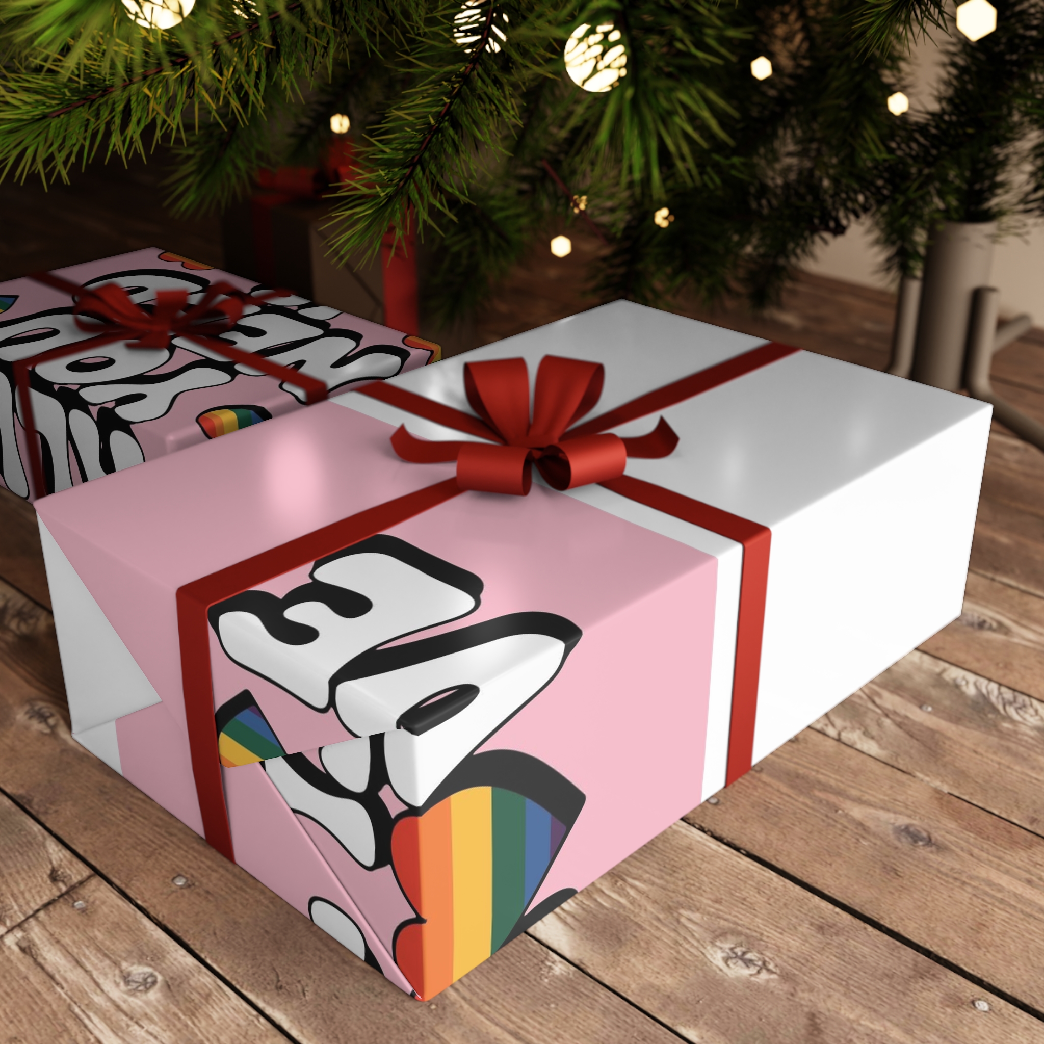 All You Need Is Love Pride Message Gift Wrapping Paper Sheets 1pc - Image 3