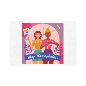 Lesbian Pride Design FE588C Pet Food Mat 12x18