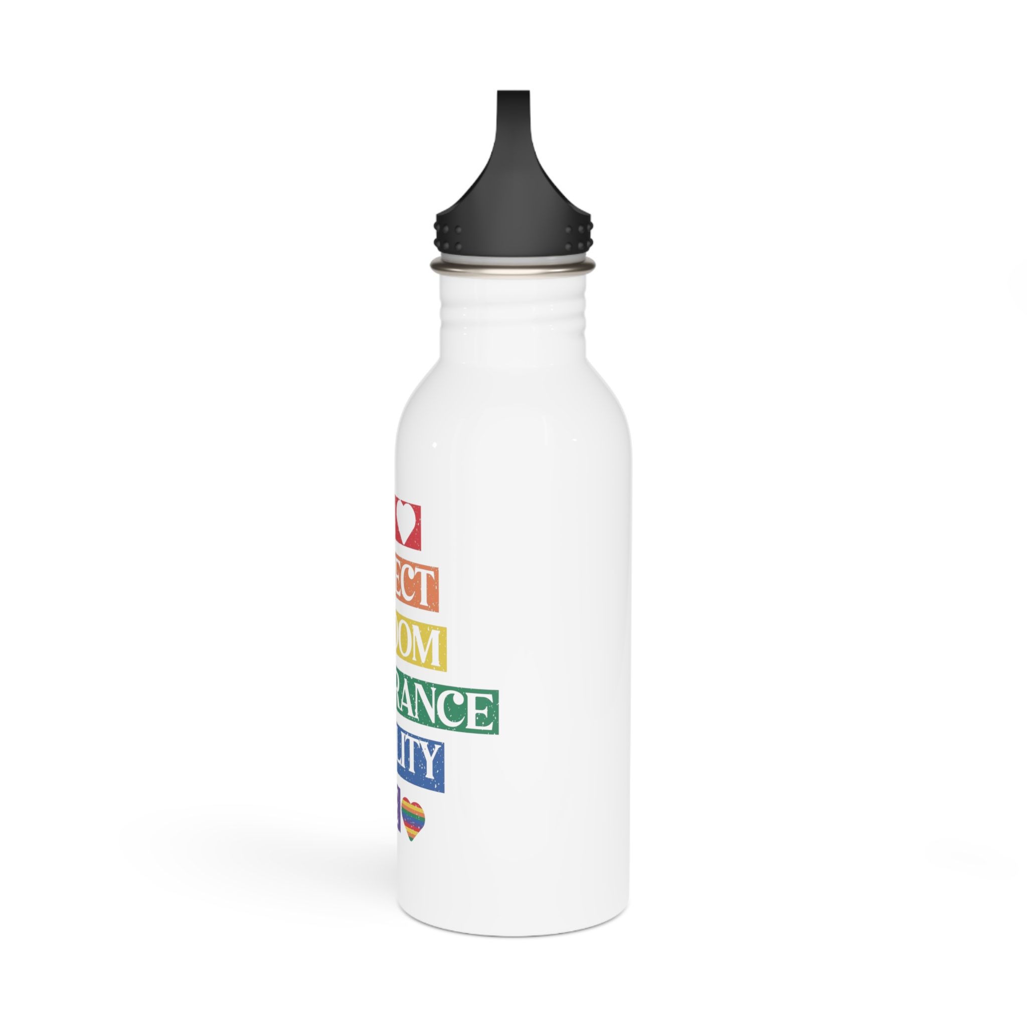 Lgbtq Pride Month Quote Eps Design Vector Pride Design Template (1) Stainless Steel Water Bottle - Image 4