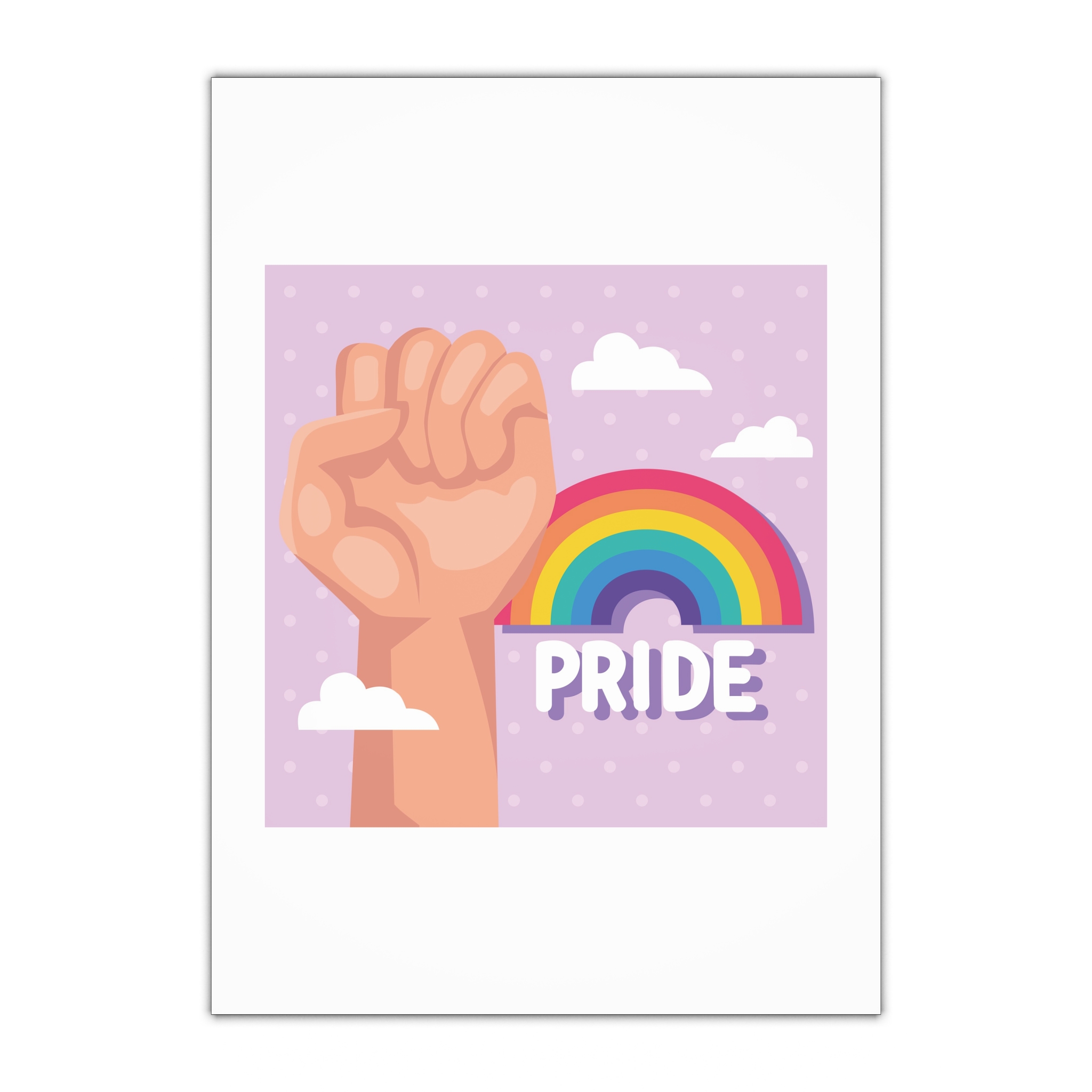 Pride Lettering With Rainbow Card Gift Wrapping Paper Sheets 1pc