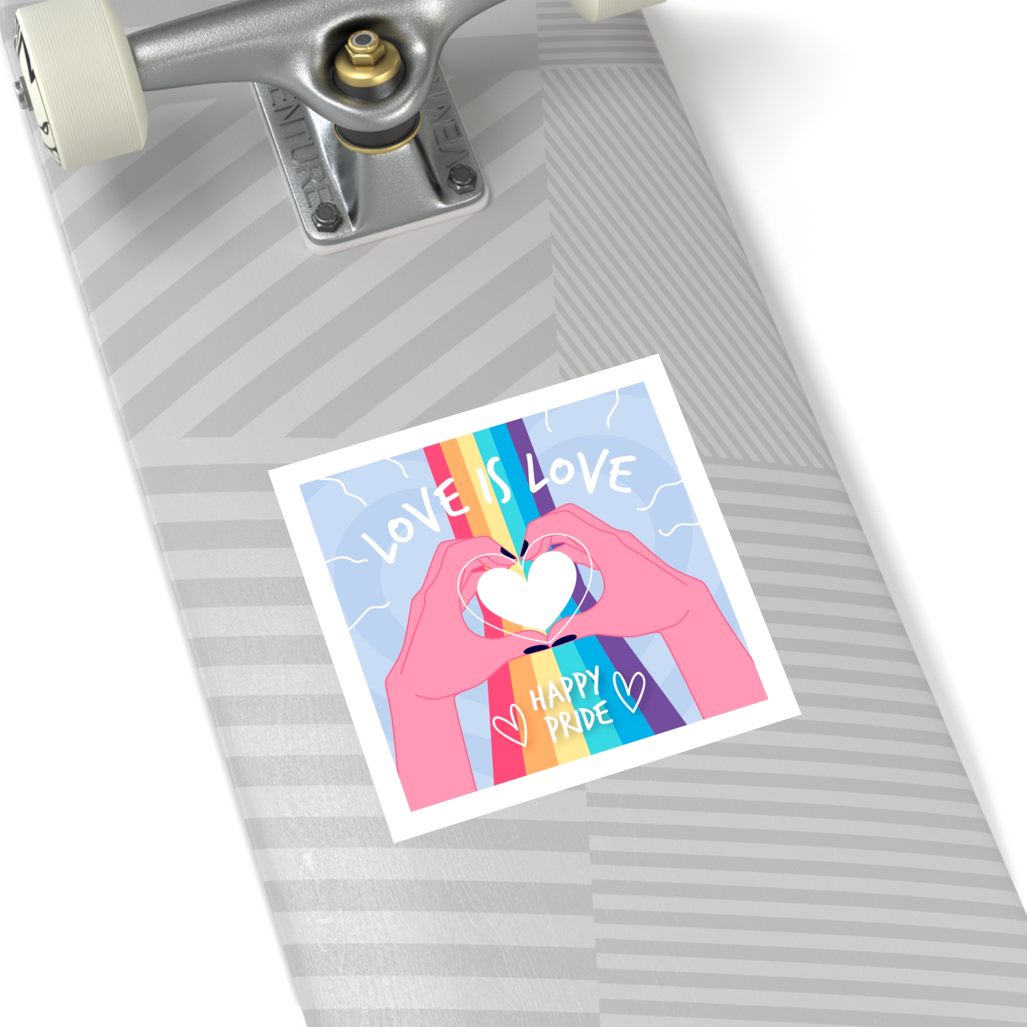Pride Day Celebration Design Laminate Stickers Square - Image 76