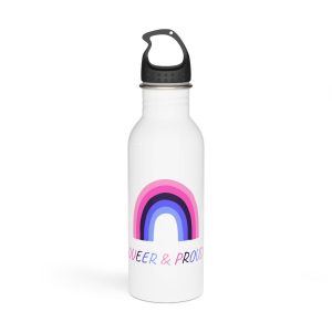 Colorful Rainbow Shape Omnisexual Pride Flag Happy Pride Day Lgbtqia Community Pride Month Vector Hand Drawn Doodle Posters Stickers Logo Cards (1) Stainless Steel Water Bottle