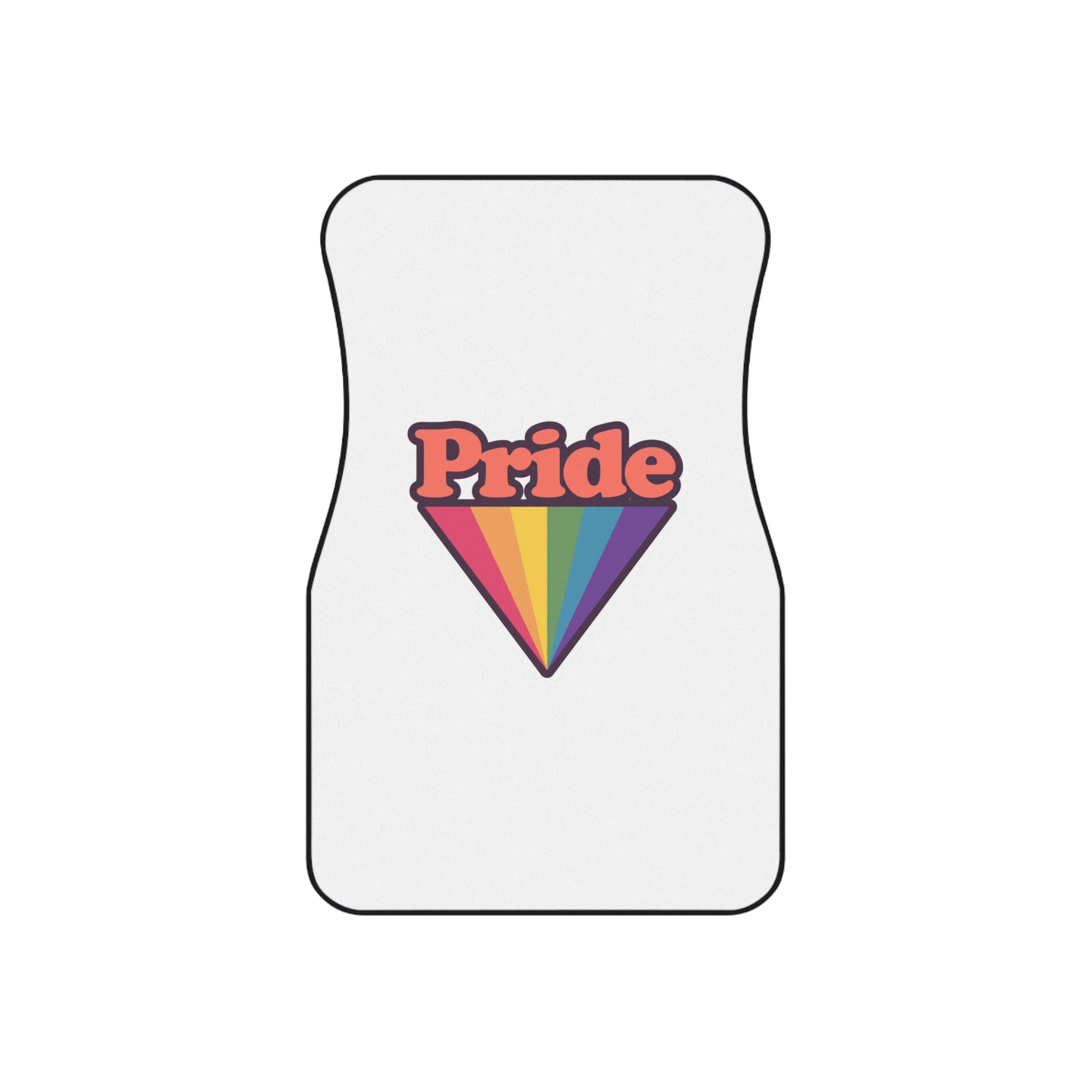 Pride With Rainbow (1) Car Mats Set Of 4 - Image 2
