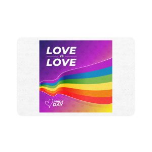 Colorful Pride Day Flag Concept Pet Food Mat 12x18