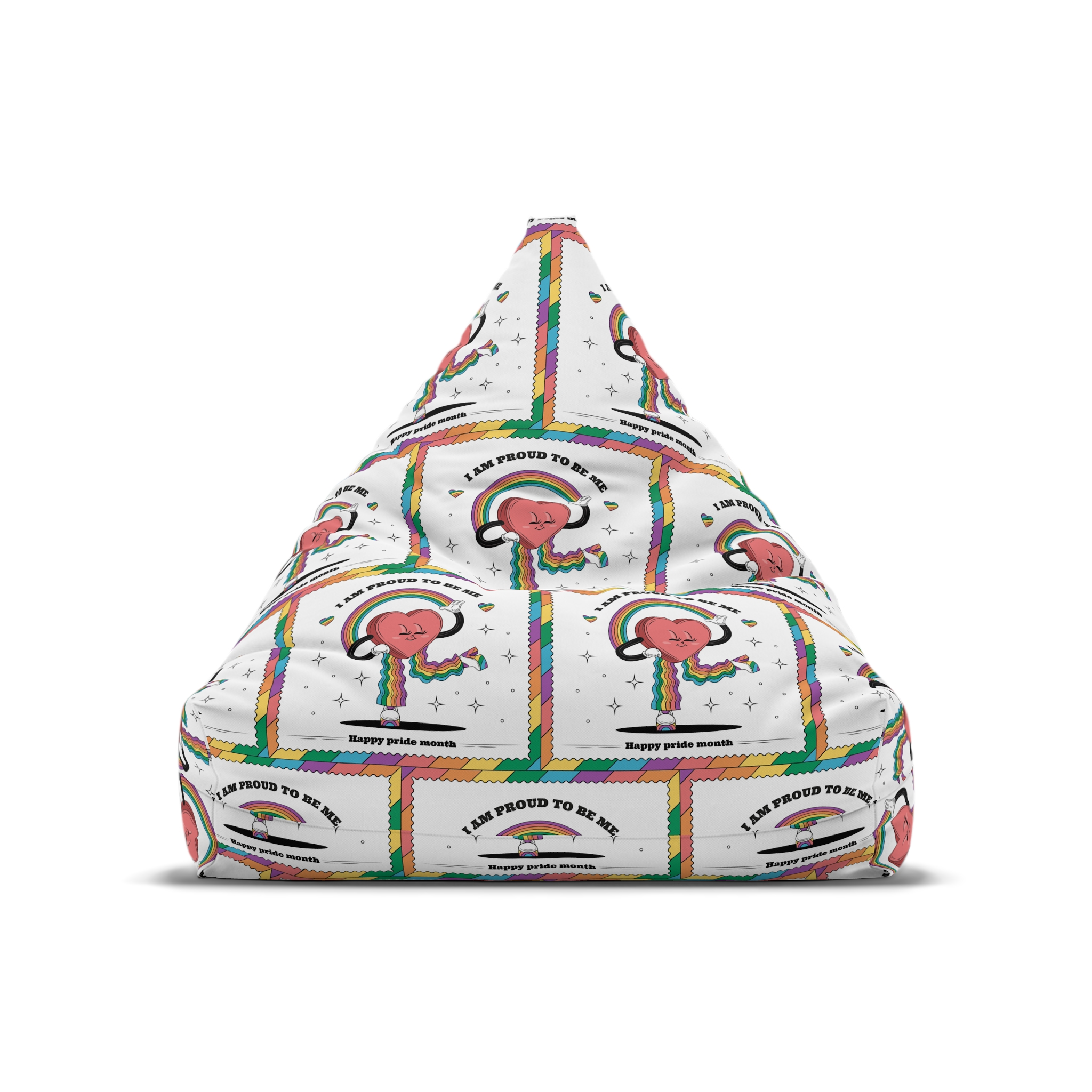Hand Drawn Illustration Pride Month Celebration(6) Bean Bag Chair Cover - Image 5