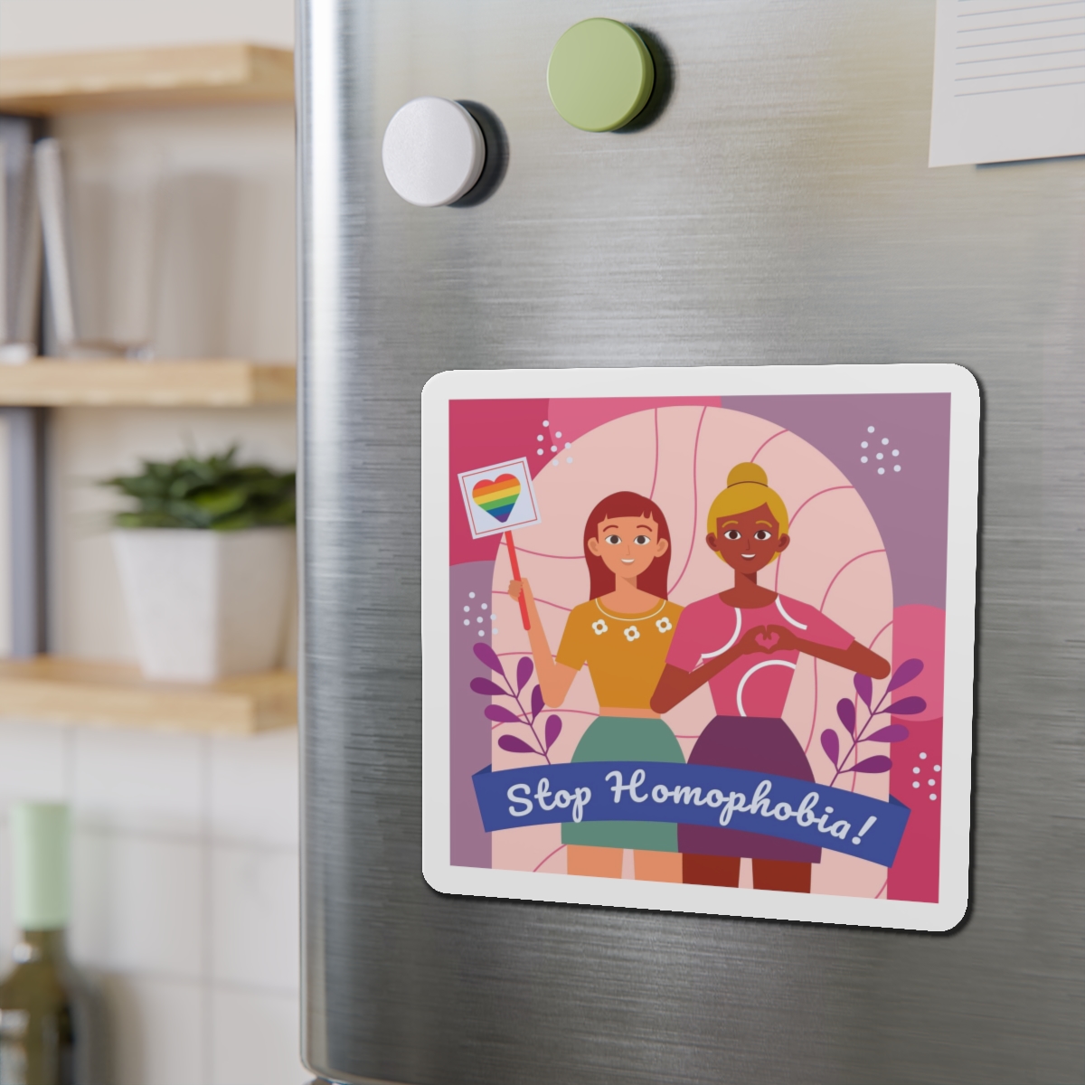 Lesbian Pride Design FE588C Die Cut Magnets - Image 15