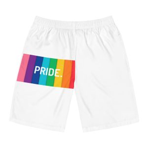 Rainbow Colored Background With Pride Concept Pride Month Mens Board Shorts Aop