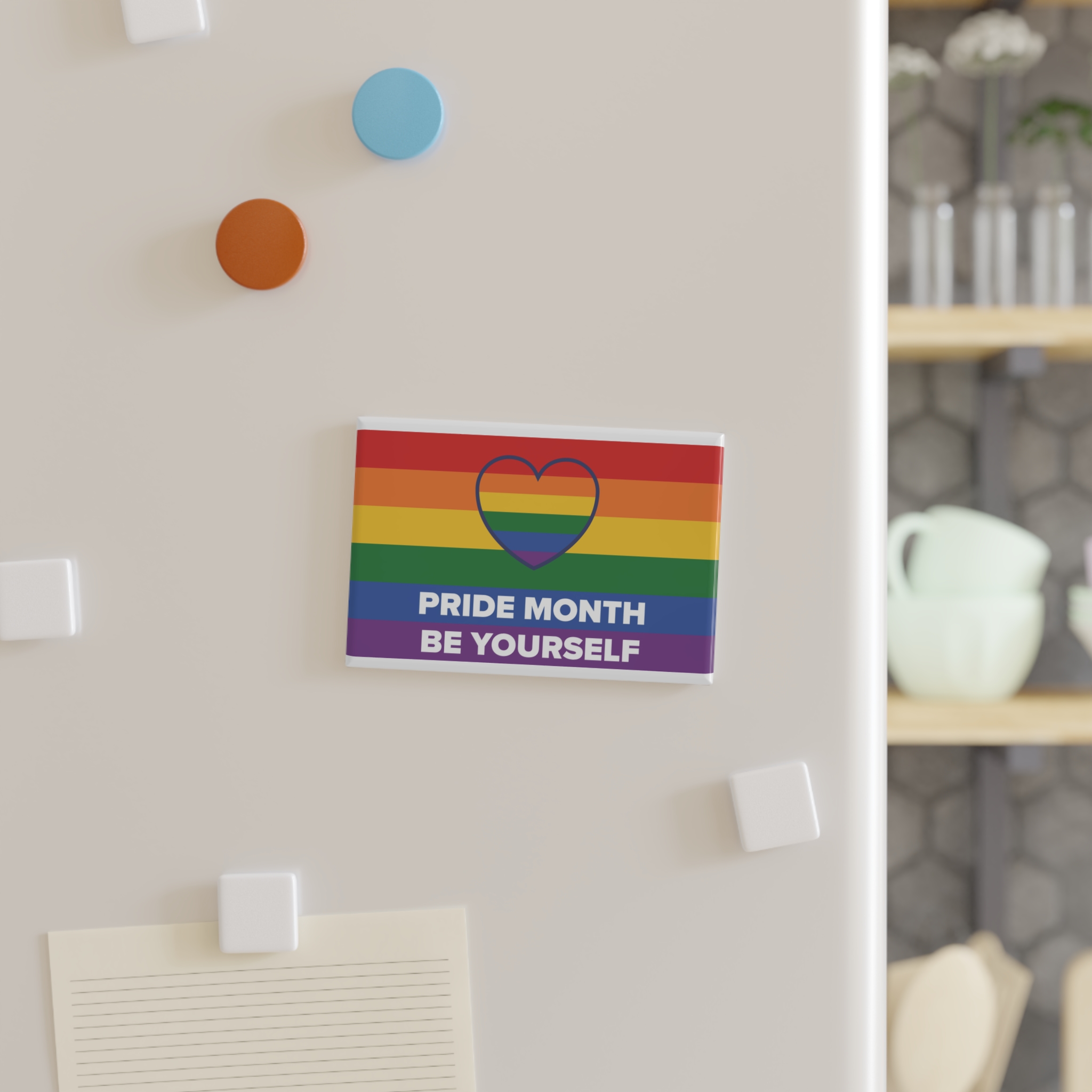 Lgbt Pride Month June Lesbian Gay Bisexual Transgender Lgbtq Flag Rainbow Vector3 Button Magnet Rectangle 1 And 10 Pcs - Image 3