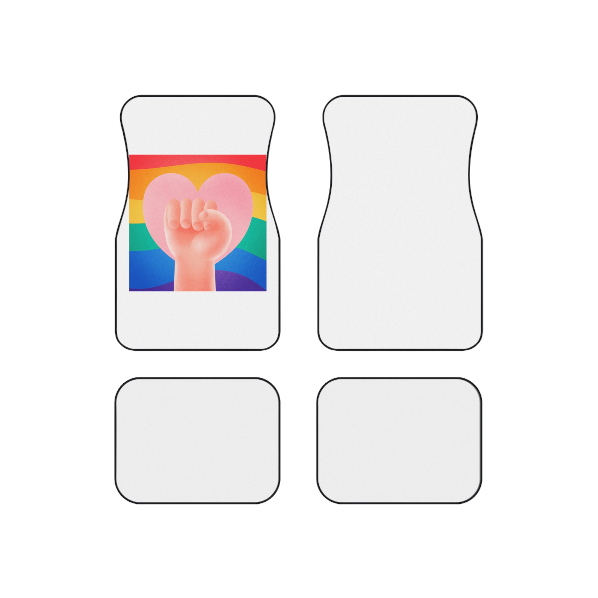 Pride Day Concept 2 Car Mats Set Of 4