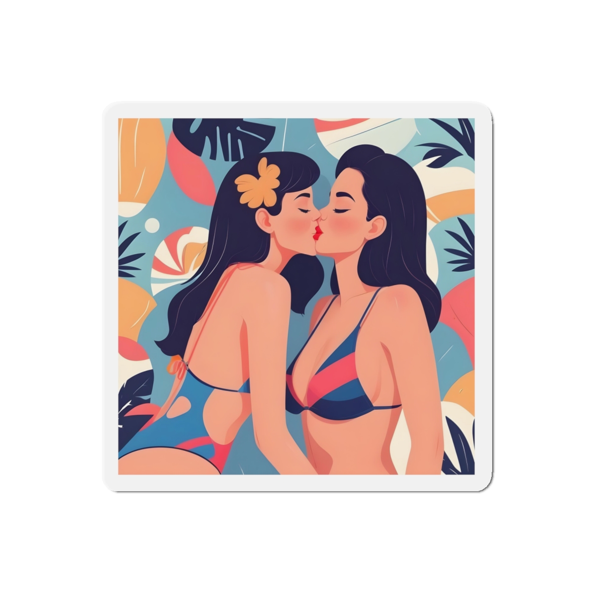 Lesbian Pride Design 7397DE Die Cut Magnets - Image 10