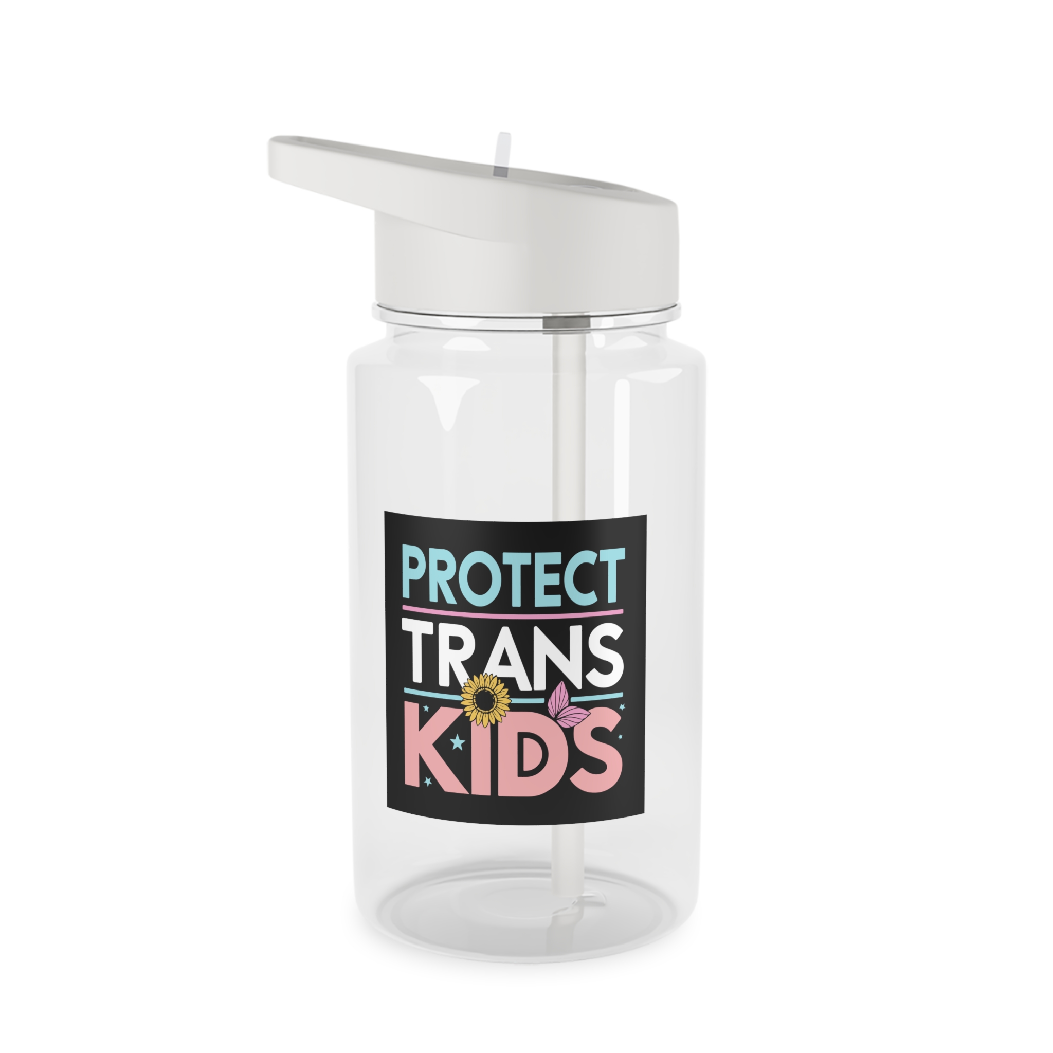 Protect Trans Kids Tritan Water Bottle