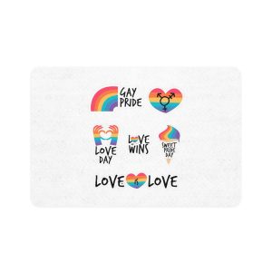 Pride Day Label Pack Theme Pet Food Mat 12x18
