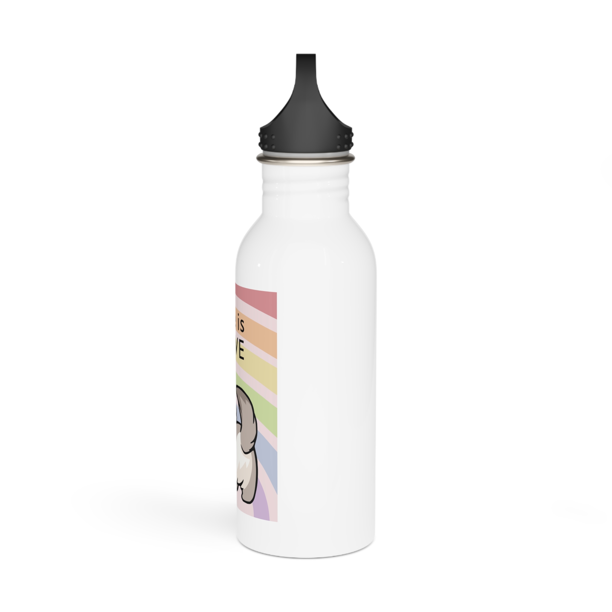 Lesbian Pride Design 20D8A2 Stainless Steel Water Bottle - Image 4