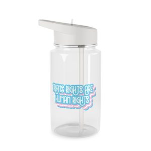 Pride Day Lettering With Human Rights Tritan Water Bottle