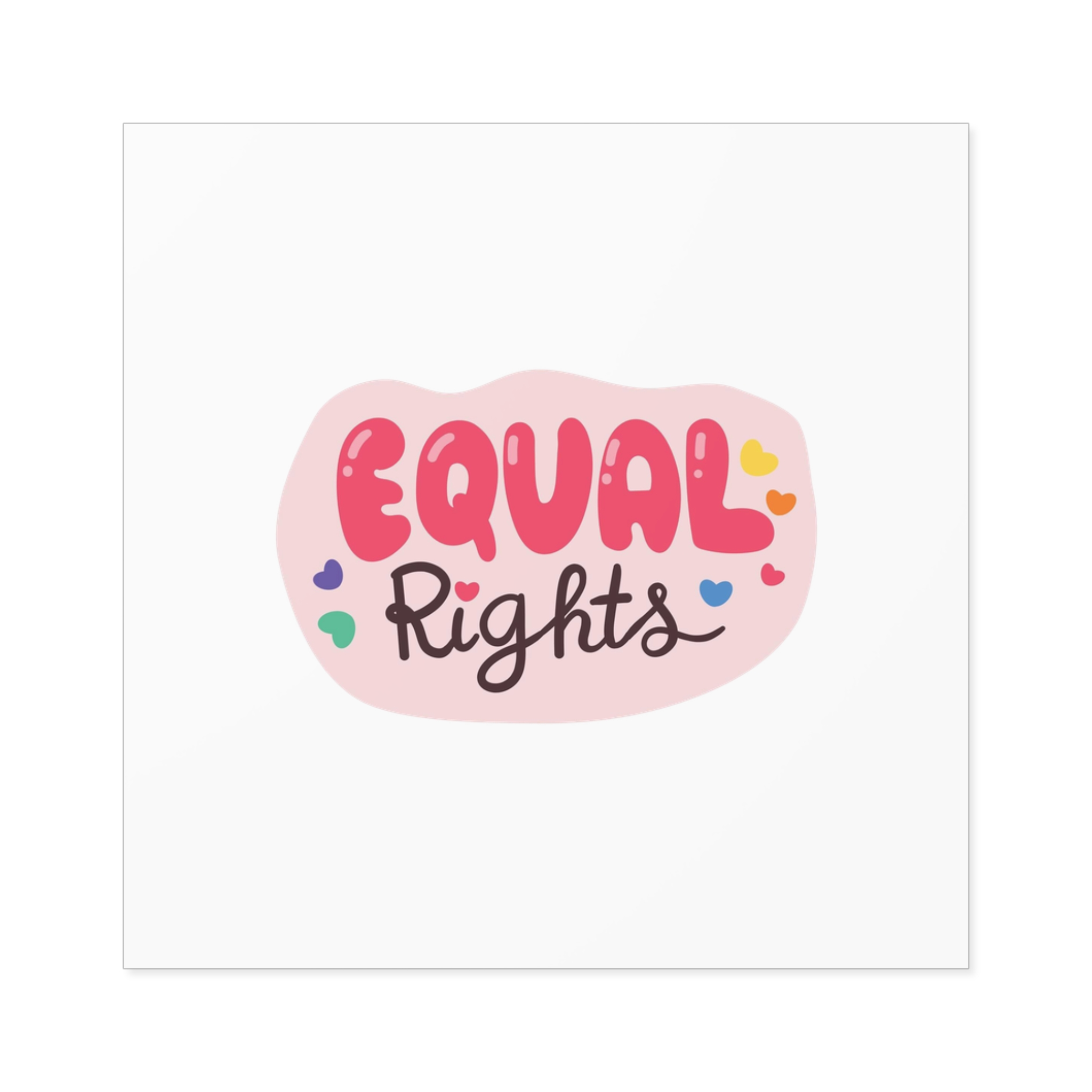Lgbt Sticker Pack White Background Lgbtq Set Symbol Lgbt Pride Community Rainbow Elements Vector Hand Draw Illustration Hand Drawn Lettering (1) Laminate Stickers Square - Image 25