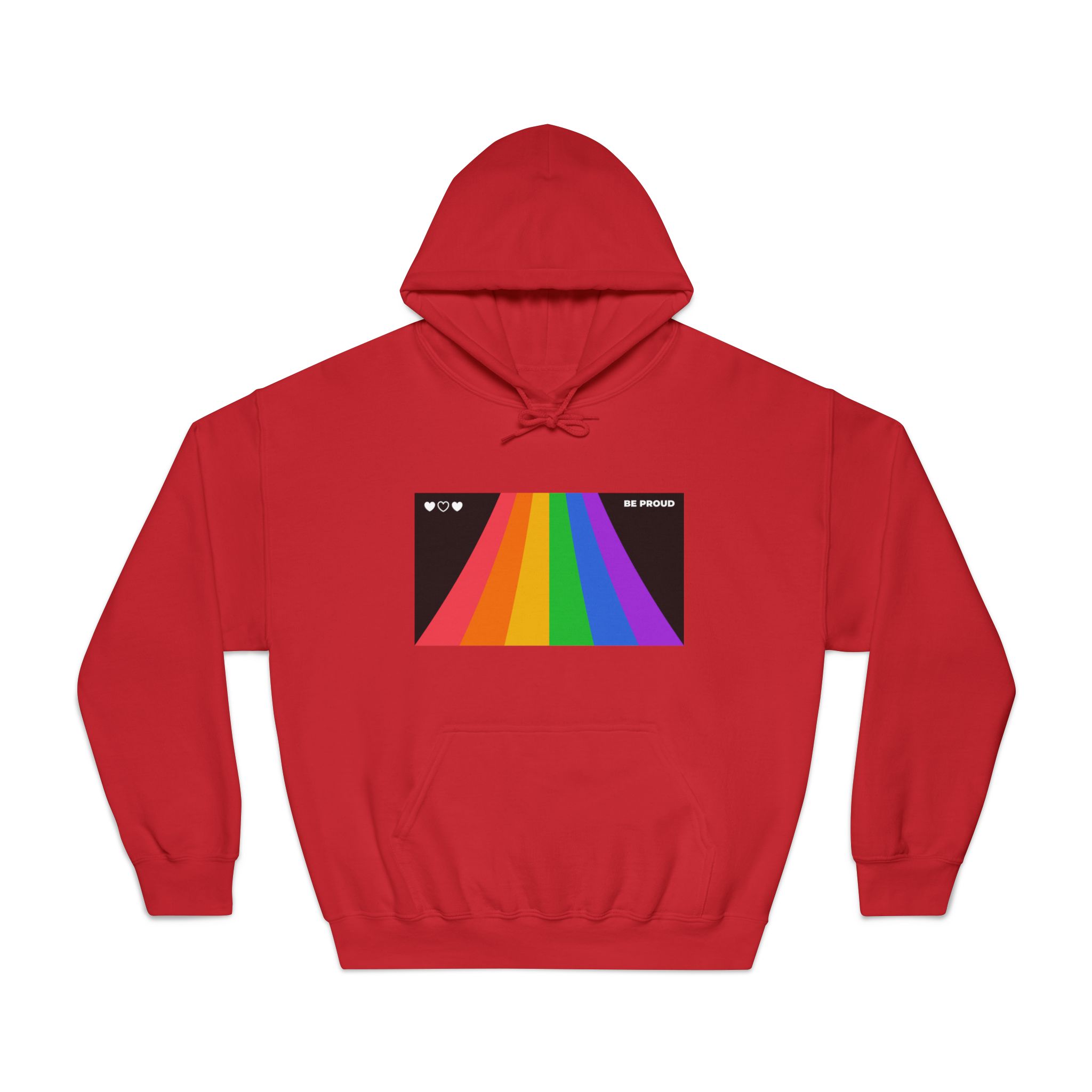 Modern Colorful Pride Zoom Background Unisex Dryblend Hooded Sweatshirt - Image 33