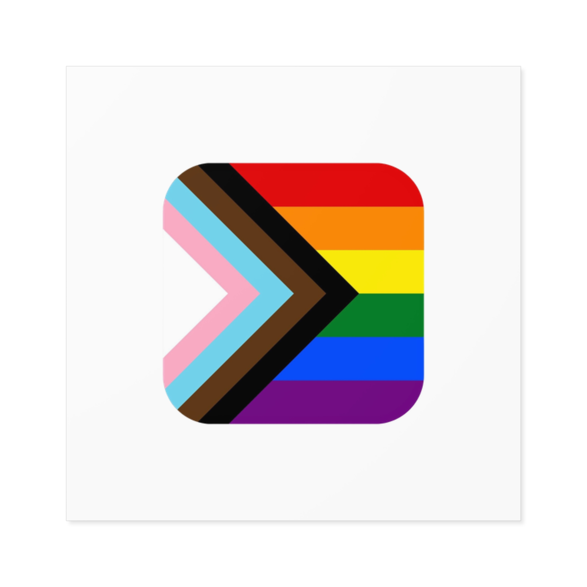 New Pride Flag Lgbtq Vector Illustartion Laminate Stickers Square - Image 65