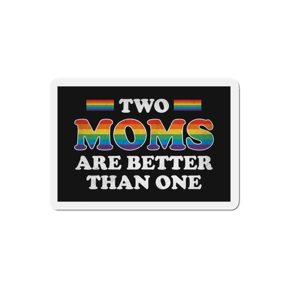 Pride Gay Rainbow Typography Vector Premium T Shirt(2) Die Cut Magnets - Image 10