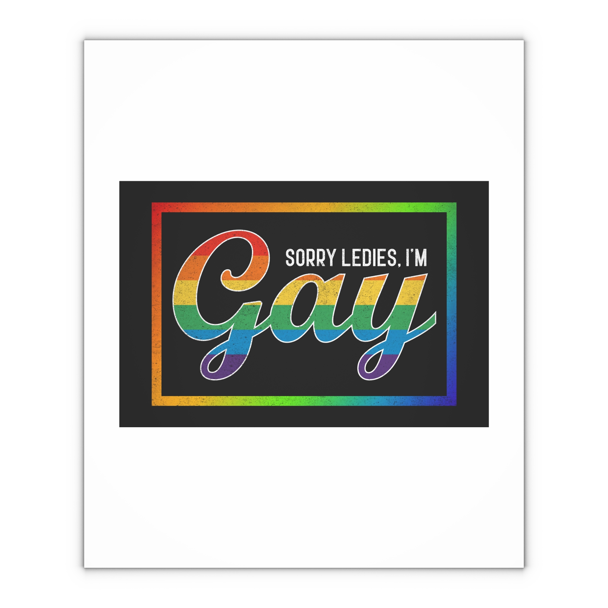 Pride Gay Rainbow Typography Vector Premium T Shirt(3) Gift Wrapping Paper Sheets 1pc - Image 4
