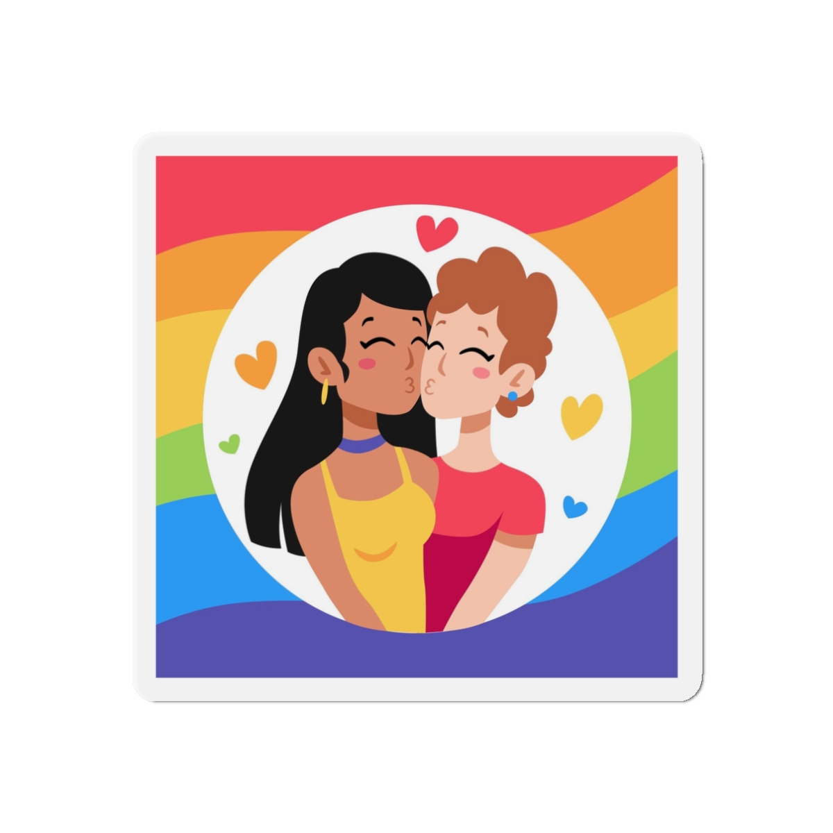 Lesbian Pride Design EF902A Die Cut Magnets - Image 4