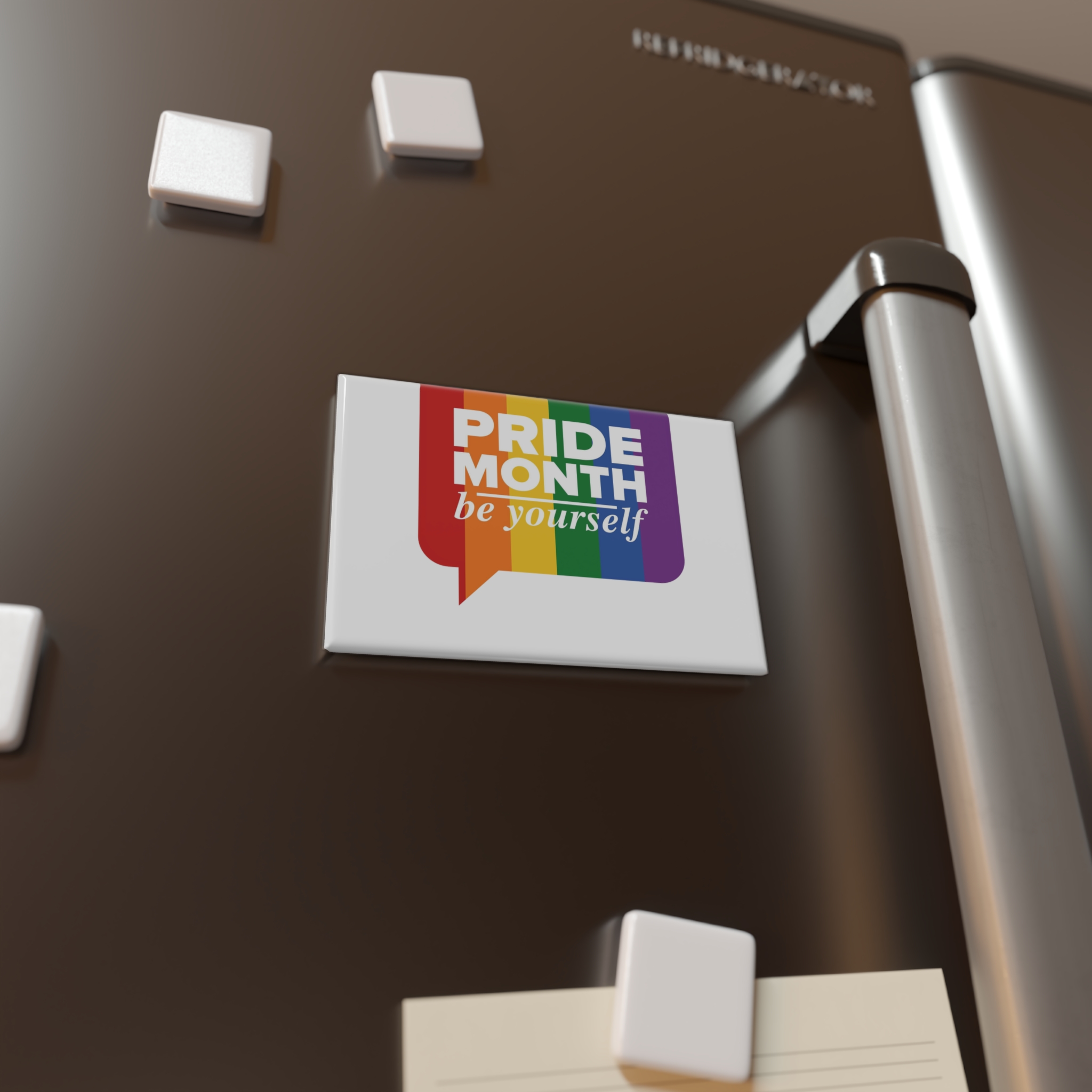 Lgbt Pride Month June Lgbt Flag Rainbow Flag Love Concept Vector Illustration Poster (1) Button Magnet Rectangle 1 And 10 Pcs - Image 8