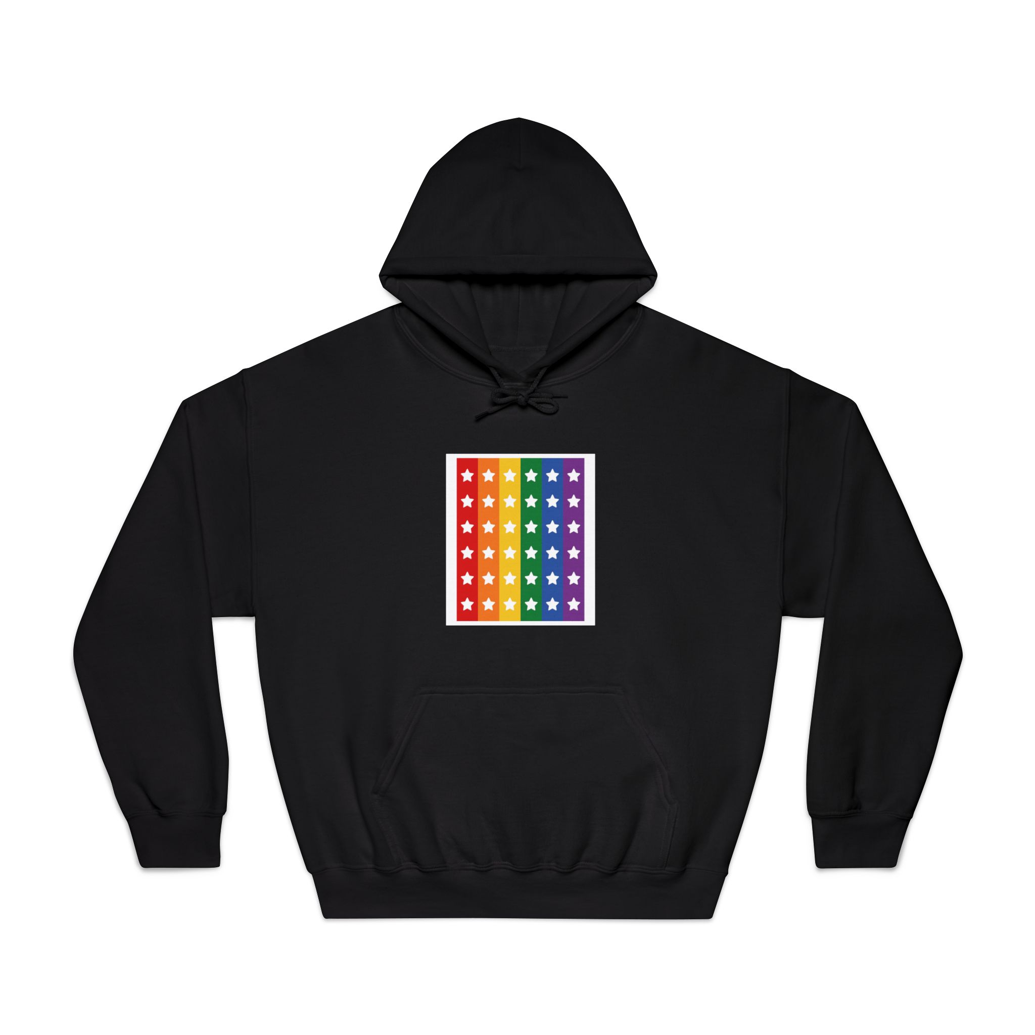 Lgbt Pride Month June Lesbian Gay Bisexual Transgender Lgbtq Flag Rainbow Vector(3) (1) Unisex Dryblend Hooded Sweatshirt - Image 9