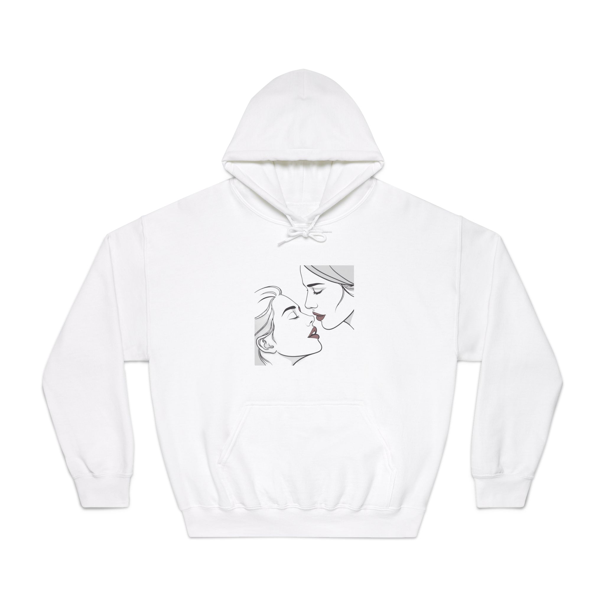 Perfect Lip Set Open Close Smooches Unisex Dryblend Hooded Sweatshirt