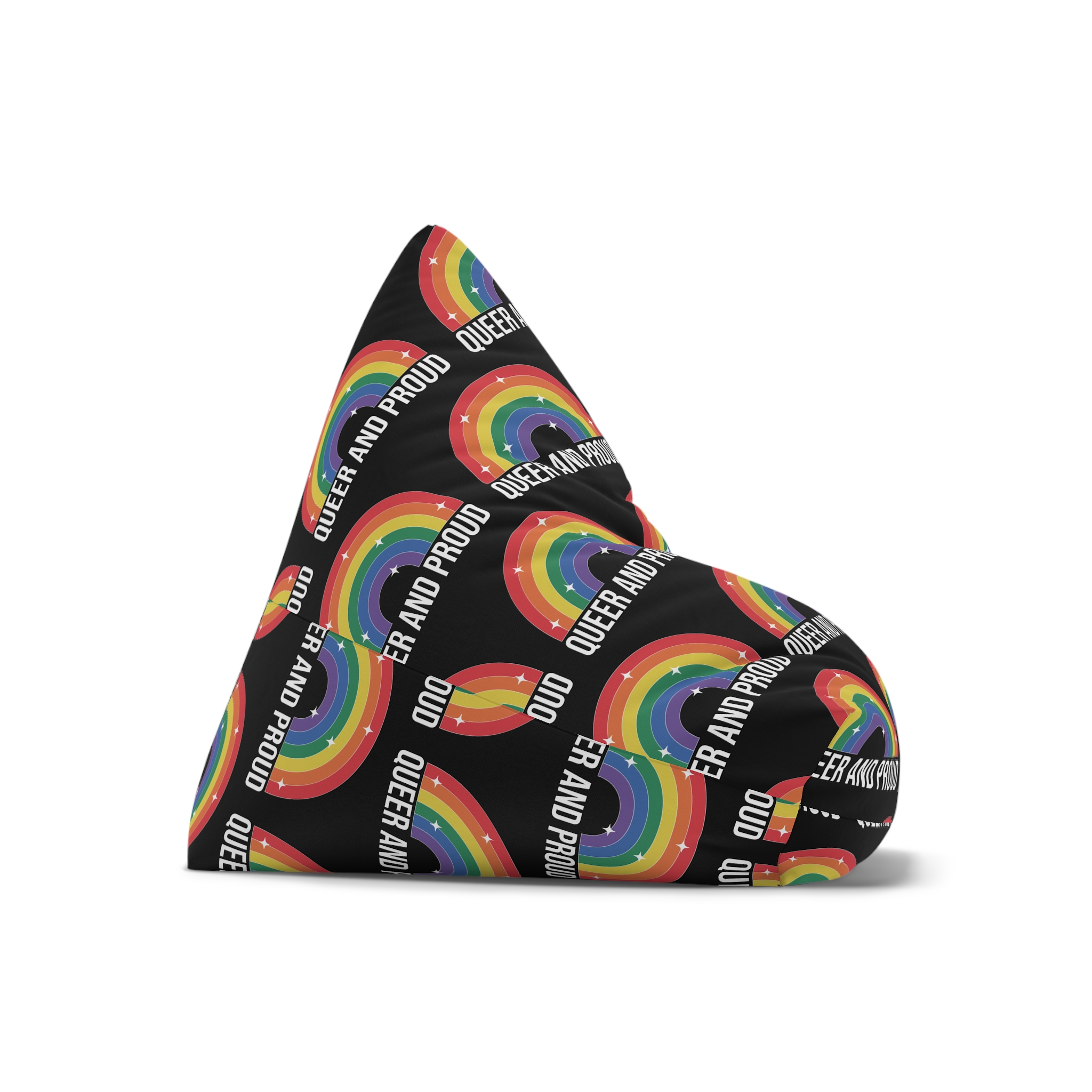 Pride Lgbtq Gay Typography Vector Tshirt Design(10) Bean Bag Chair Cover - Image 7