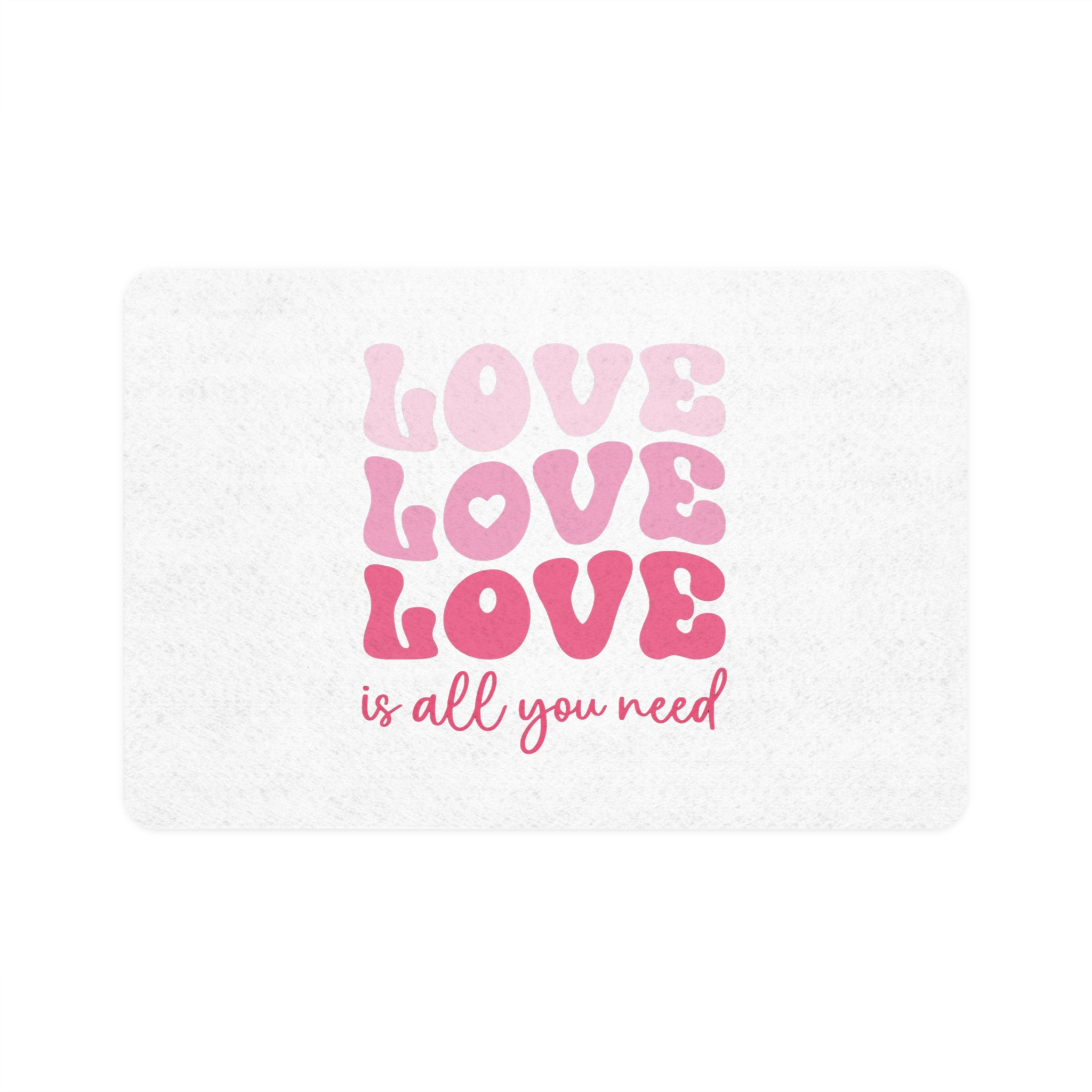 Valentine S Day Retro Typography T Shirt Pet Food Mat 12x18