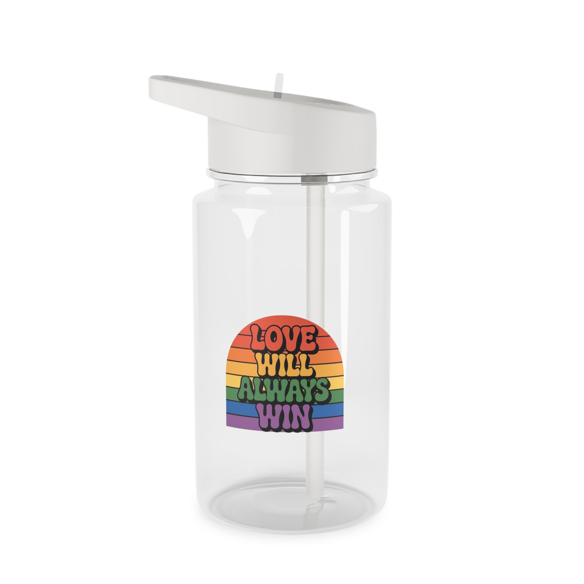 Love Will Always Win Pride Celebration Tritan Water Bottle