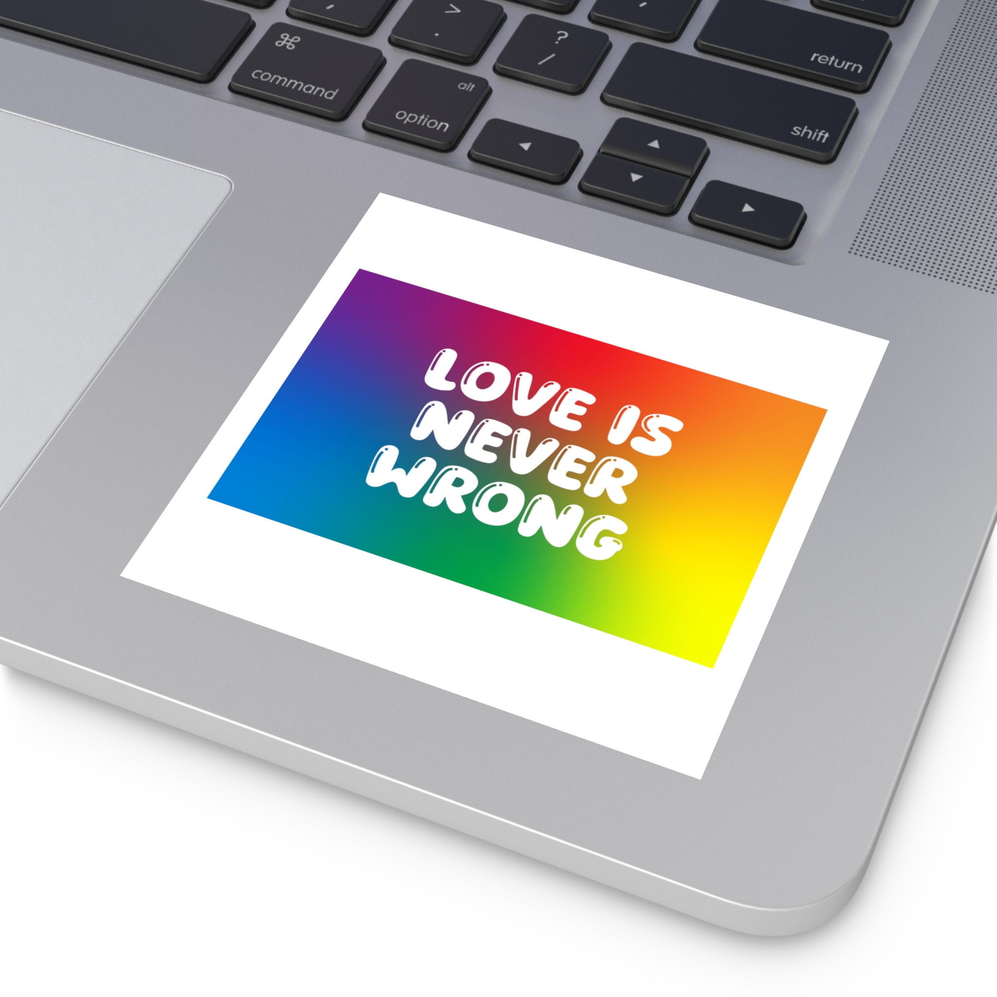 Horizontal Pride Month Vector Background Rainbow Colors Quote Typography Poster Banner Laminate Stickers Square - Image 27