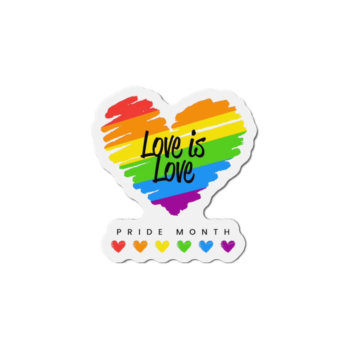 Beautiful Pride Day Flag Concept Die Cut Magnets - Image 13