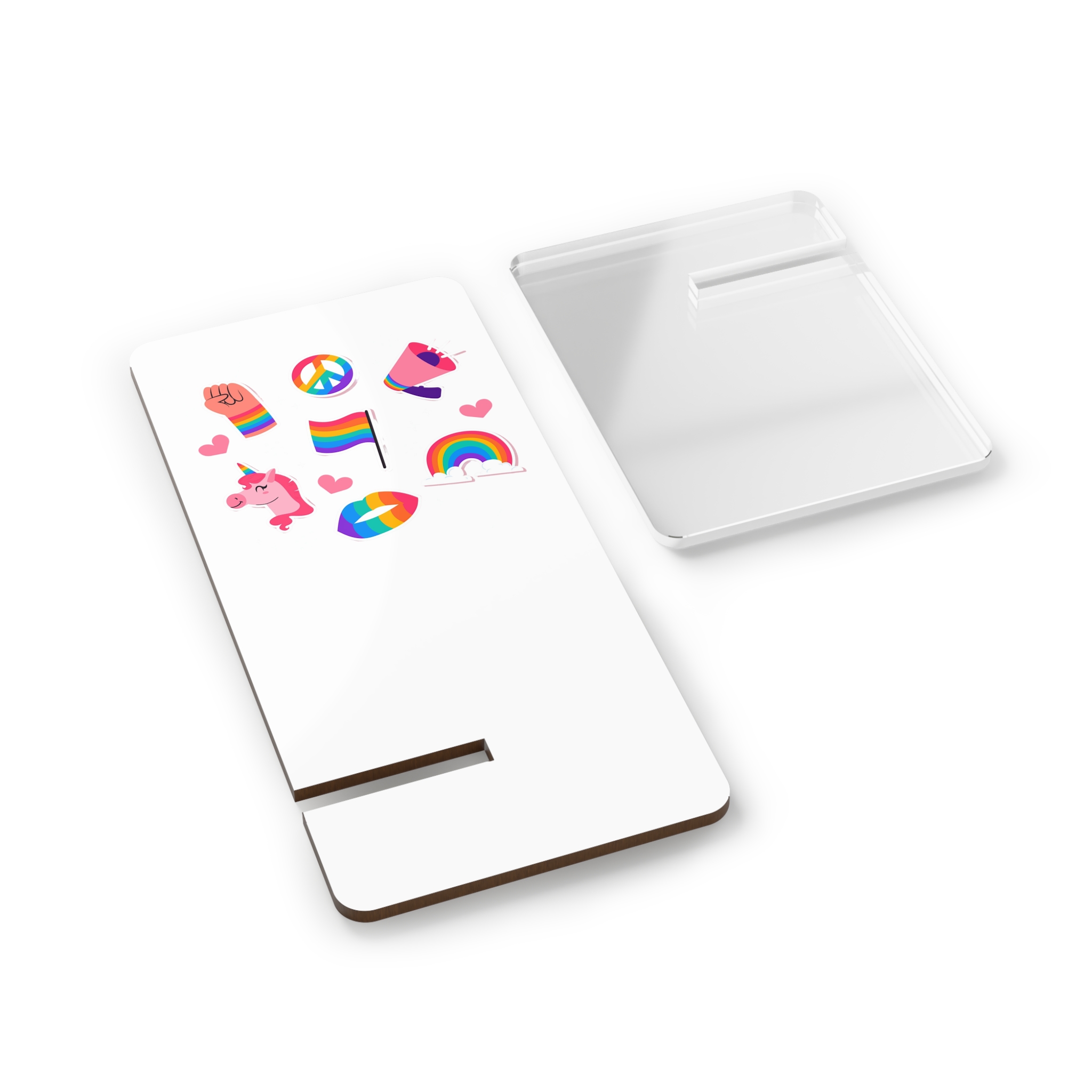 Flat Pride Month Lgbt Elements Collection(2) Mobile Display Stand For Smartphones - Image 2