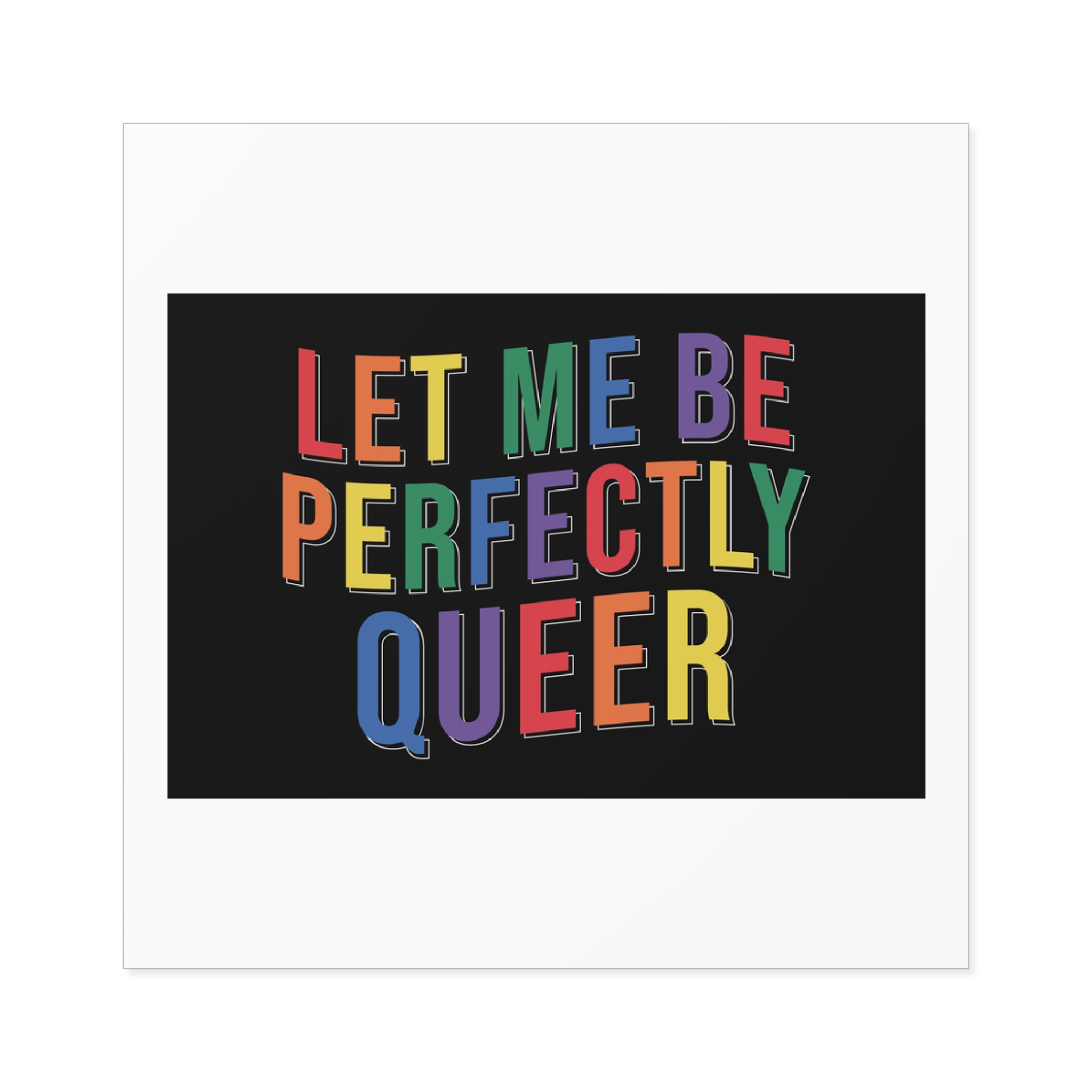 Pride Lgbtq Gay Typography Vector Tshirt Design(9) Laminate Stickers Square - Image 17