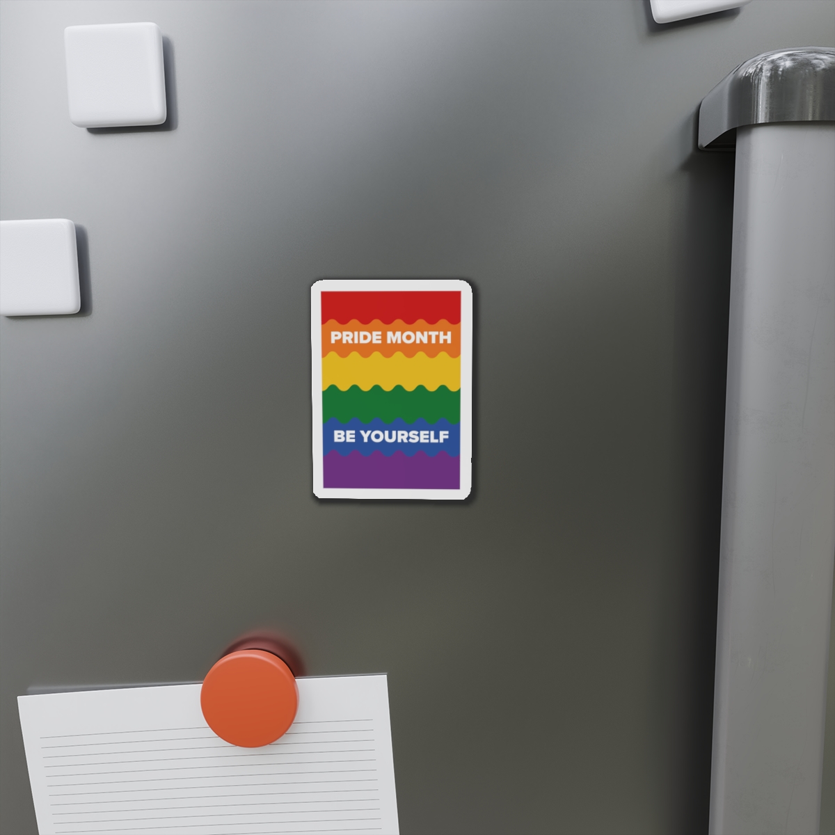 Lgbt Pride Month June Lesbian Gay Bisexual Transgender Lgbtq Flag Rainbow Vector Die Cut Magnets - Image 5