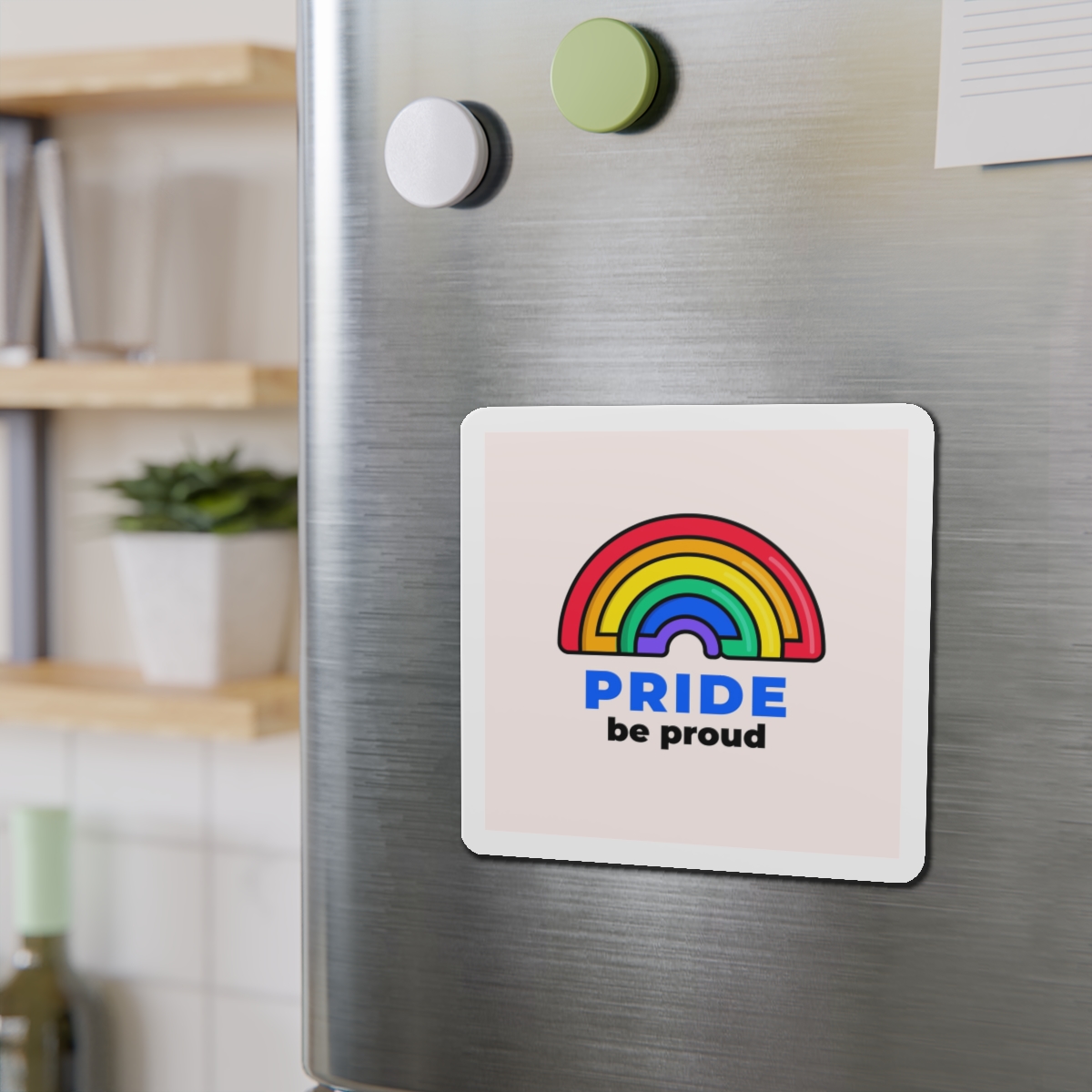 Flat Lgbt Pride Month Logo Template(1) Die Cut Magnets - Image 12