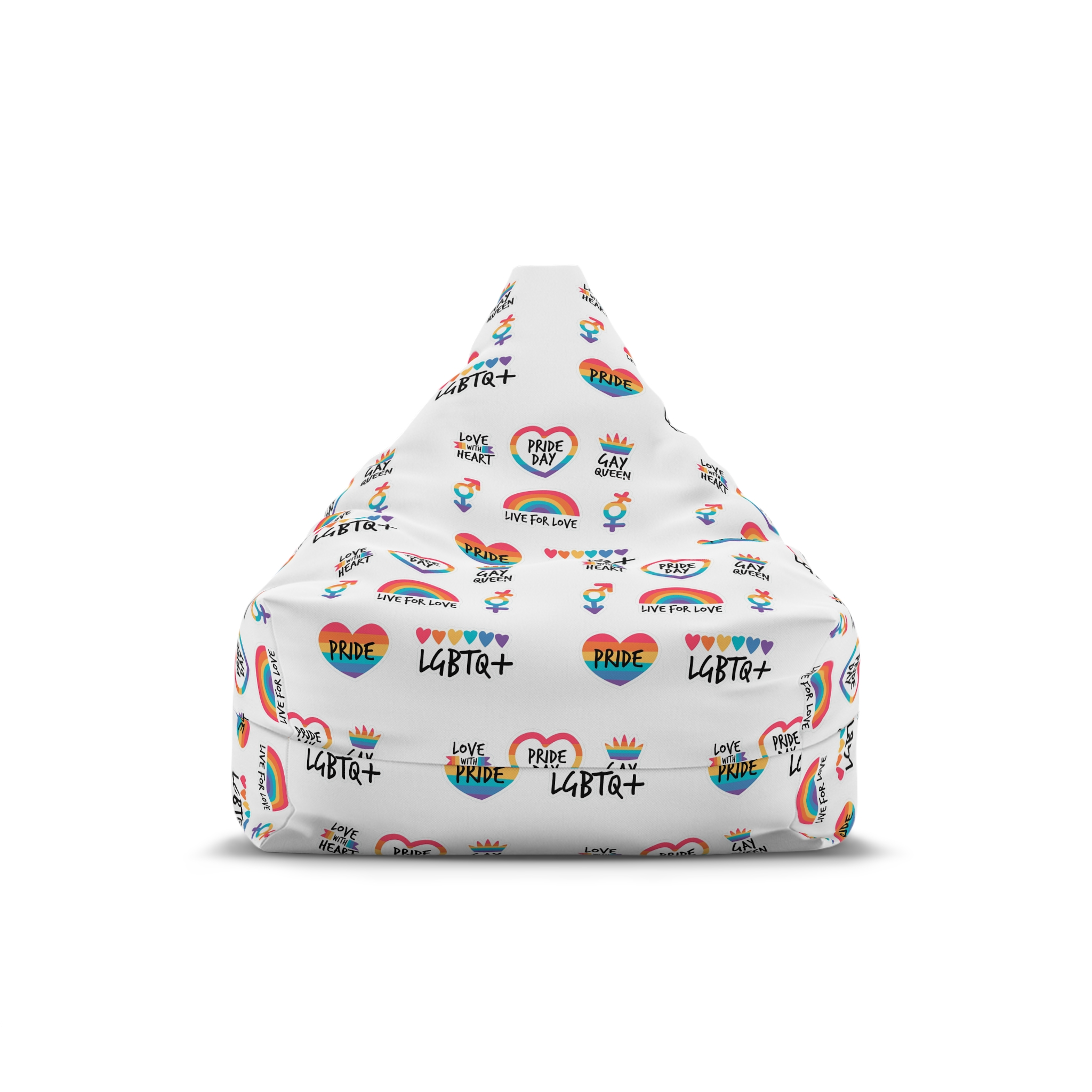 Pride Day Label Set Bean Bag Chair Cover