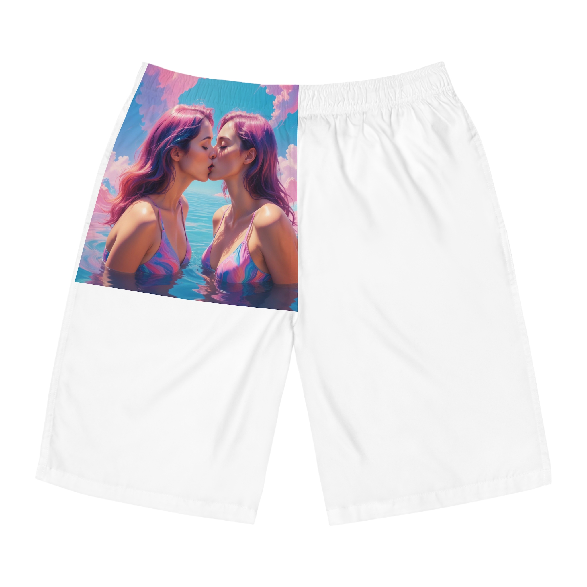 Lesbian Pride Design E111D7 Mens Board Shorts Aop