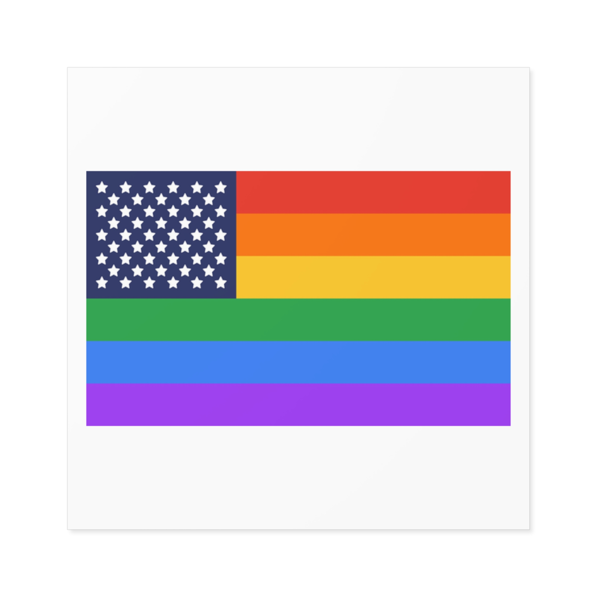 Lgbt Pride Month June Lesbian Gay Bisexual Transgender Lgbtq Flag Rainbow Vector (1) Laminate Stickers Square - Image 9