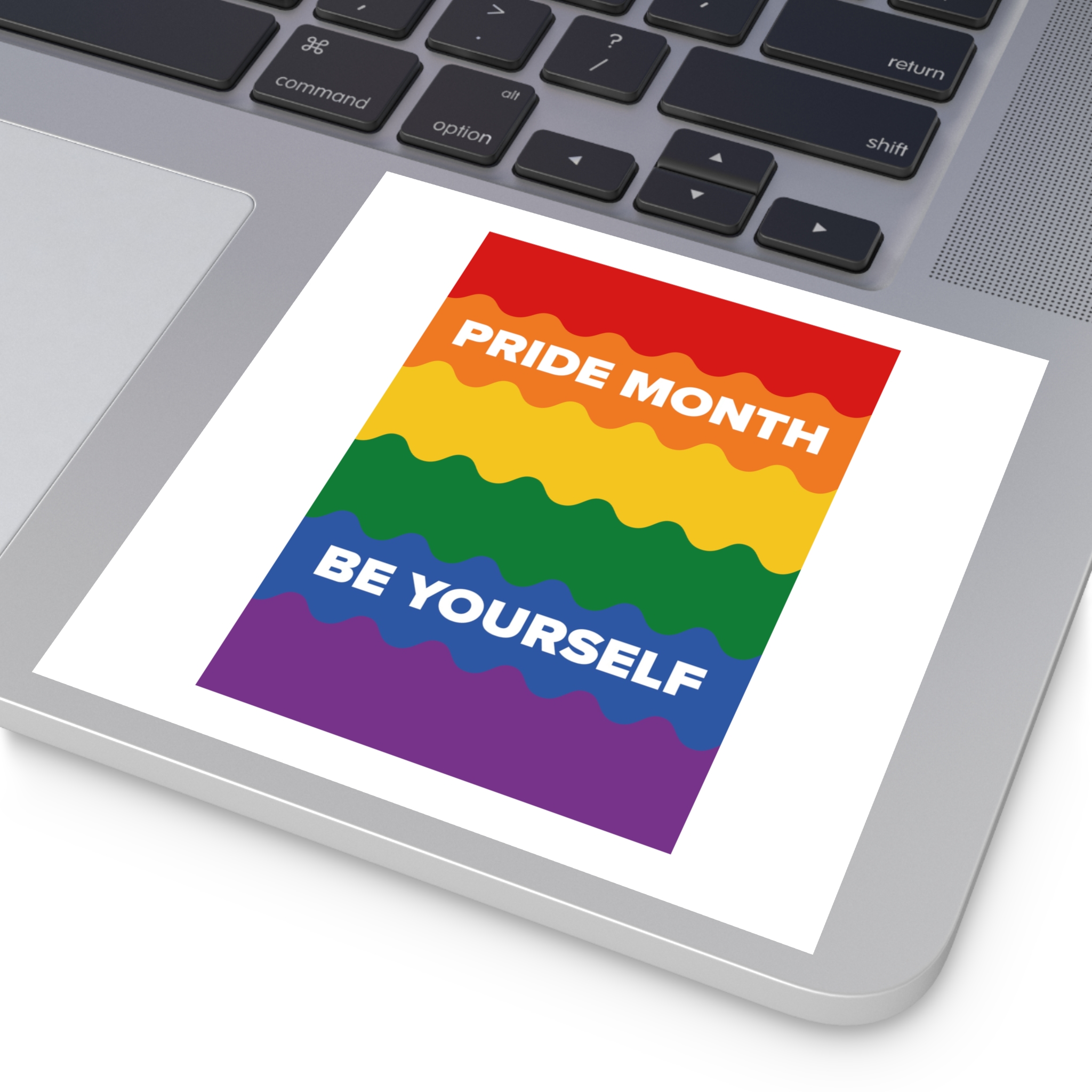 Lgbt Pride Month June Lesbian Gay Bisexual Transgender Lgbtq Flag Rainbow Vector Laminate Stickers Square - Image 35