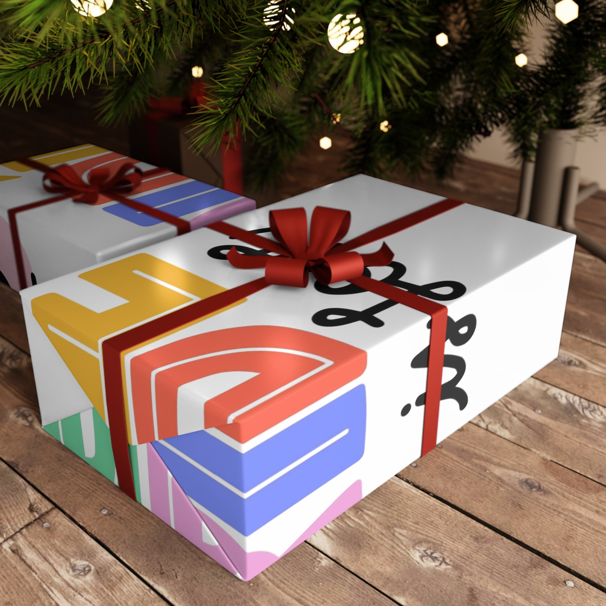 Pride Day Lettering With Lesbian Couple Gift Wrapping Paper Sheets 1pc - Image 6