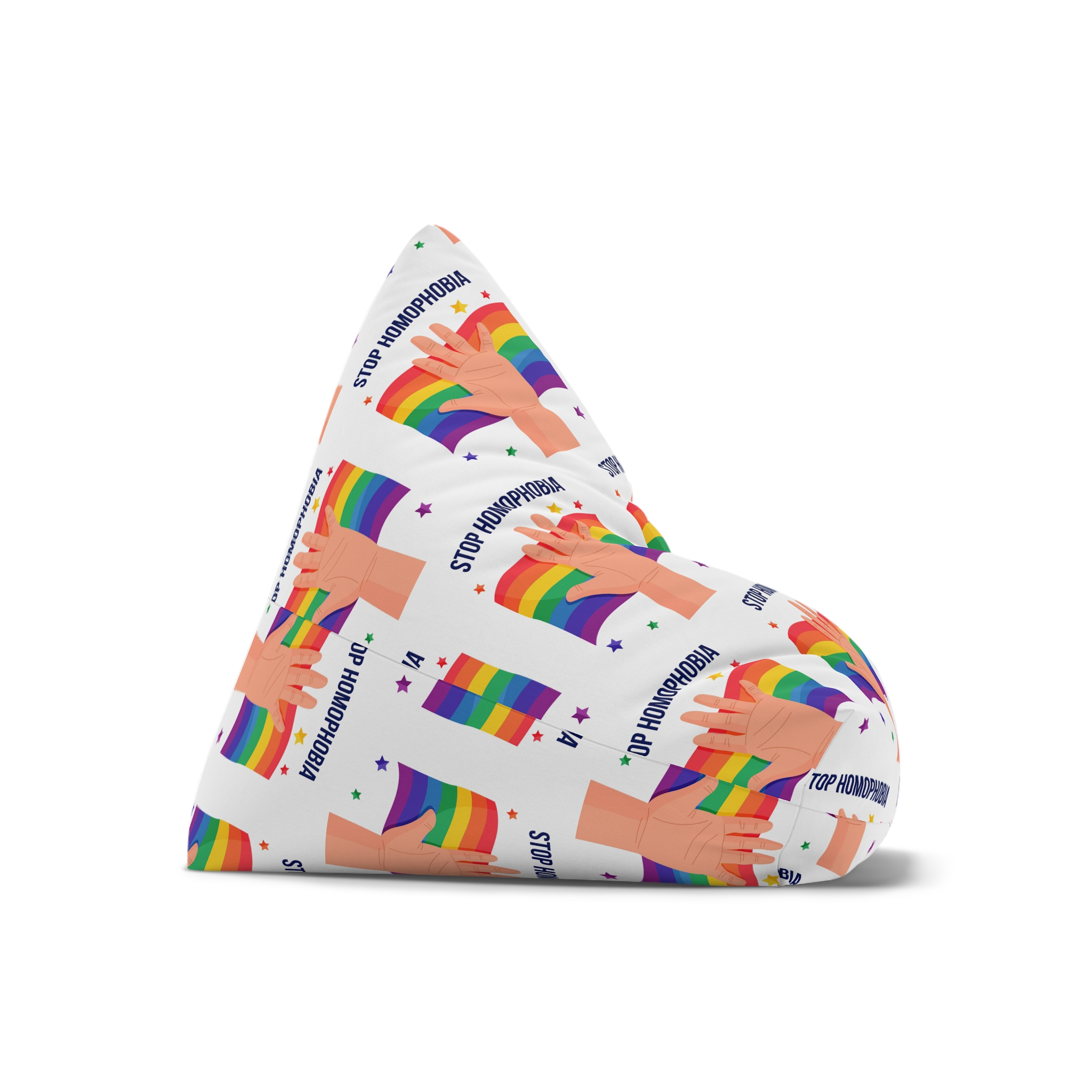 Stop Homophobia Bean Bag Chair Cover - Image 7