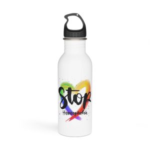 Stop Homophobia Concept Stainless Steel Water Bottle