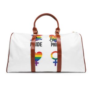 Celebrate Diversity Inclusion With Pride Symbols Rainbow Designs Waterproof Travel Bag