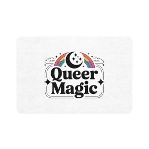 Queer Magic T Shirt Design Isolated White Background 2 Pet Food Mat 12x18