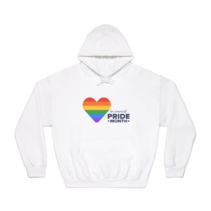 Lgbt Pride Month June Lgbt Flag Rainbow Flag Love Concept Vector Illustration Poster Unisex Dryblend Hooded Sweatshirt