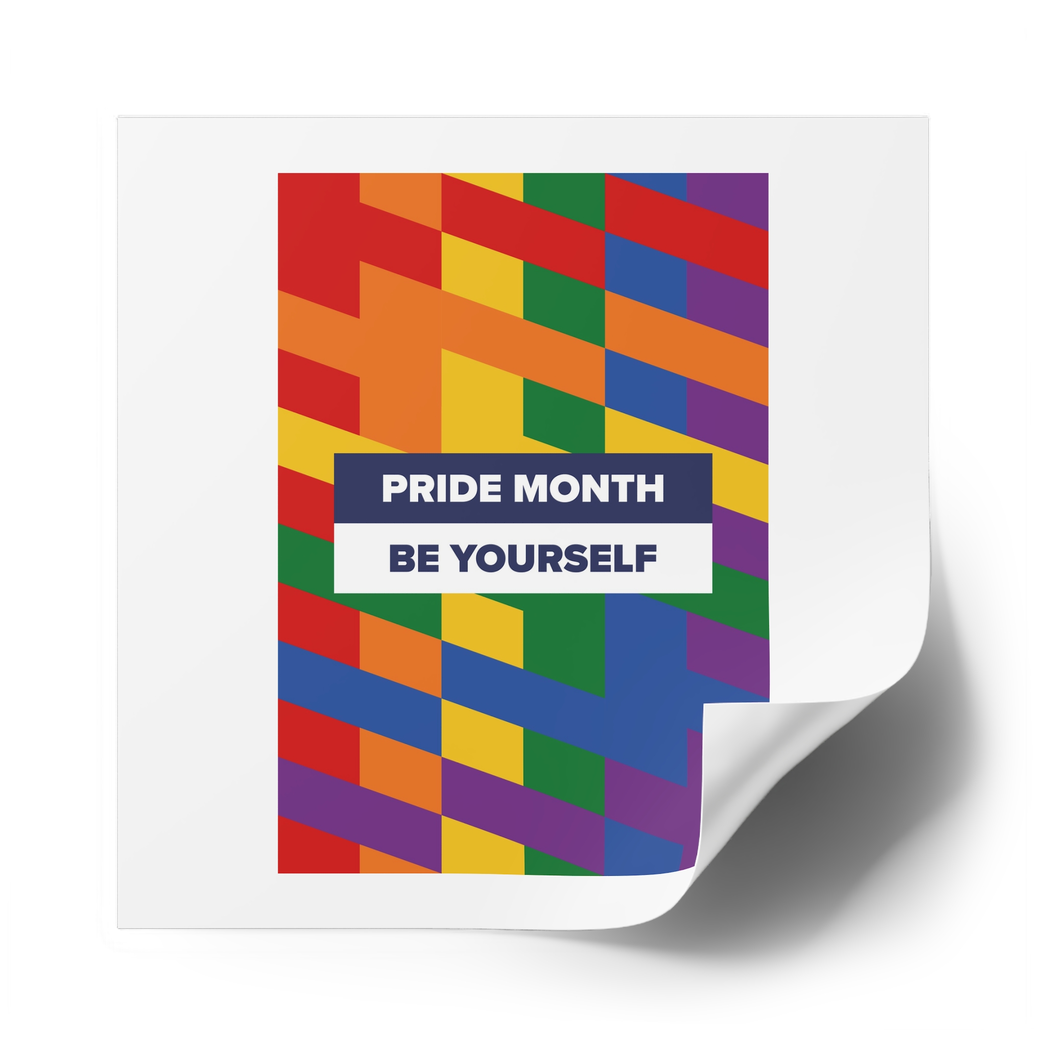Lgbt Pride Month June Lesbian Gay Bisexual Transgender Lgbtq Flag Rainbow Vector(1)3 Laminate Stickers Square - Image 62