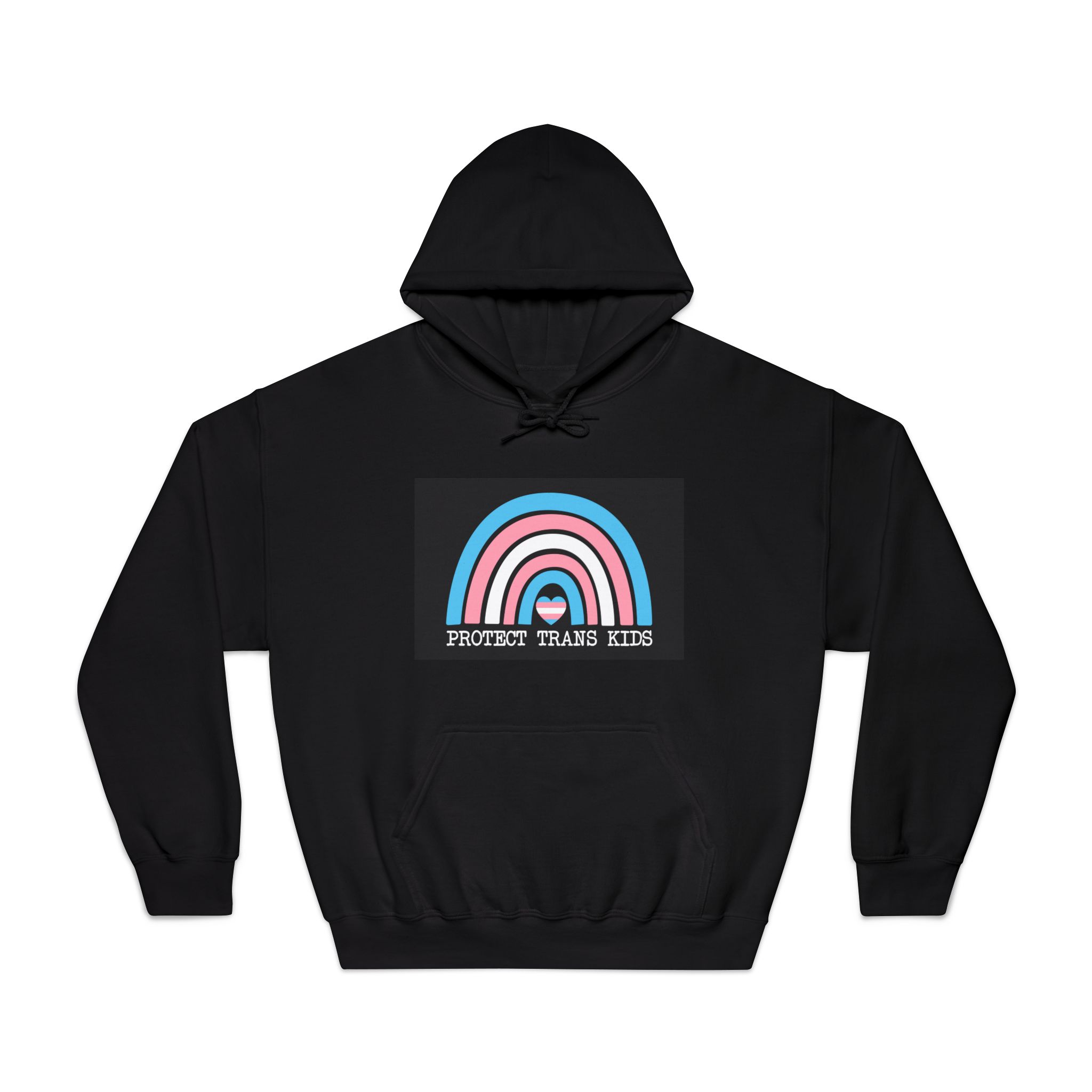 Poster That Says Protection Boys Their Kids Unisex Dryblend Hooded Sweatshirt - Image 9
