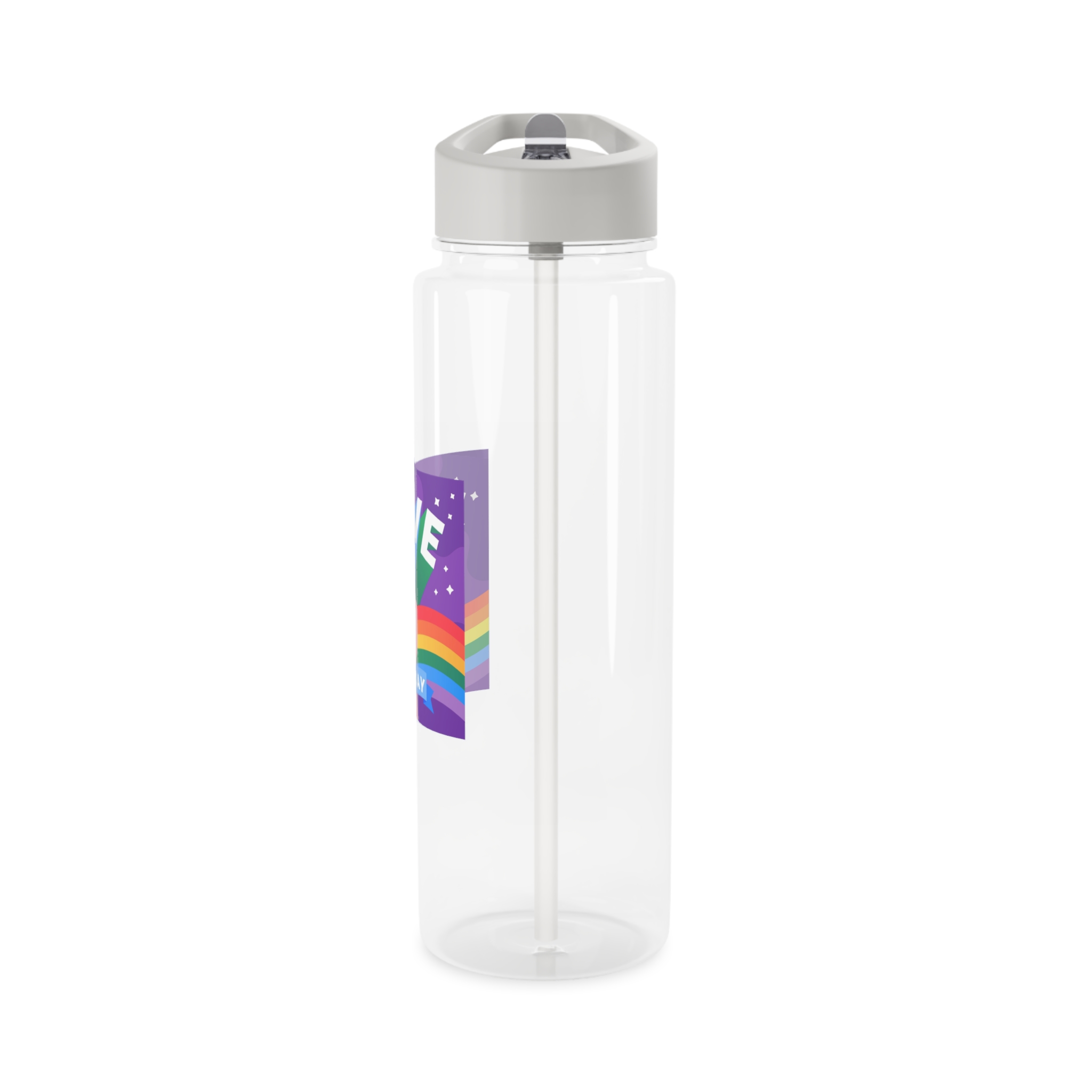 Pride Day Event Message Design Tritan Water Bottle - Image 7